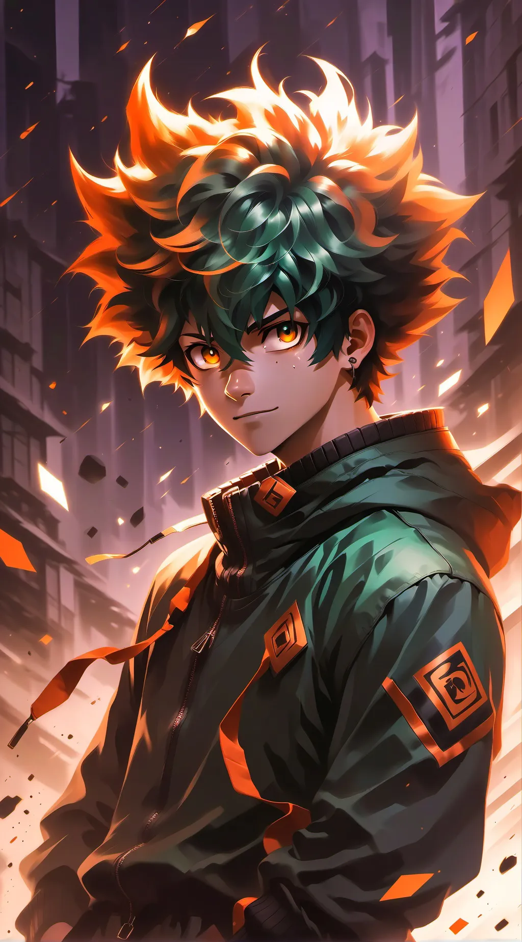 ai character: deku background