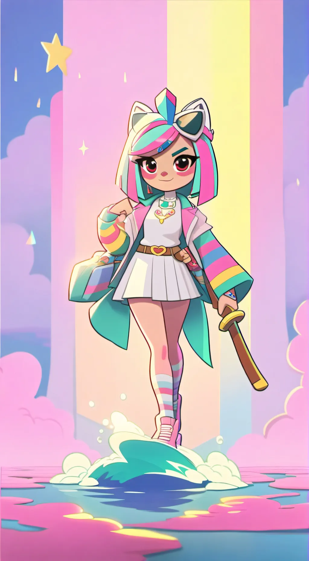 ai character: UNIKITTY! land rpg background