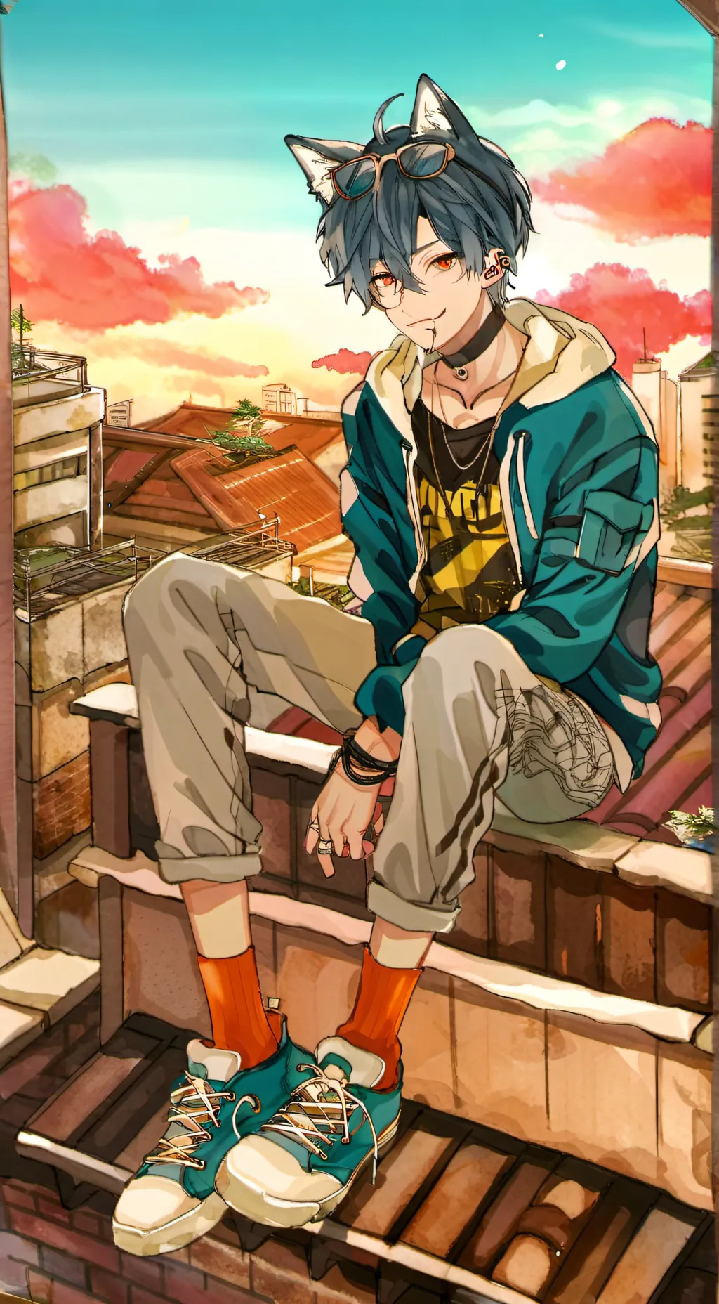 ai character: Kenzo background