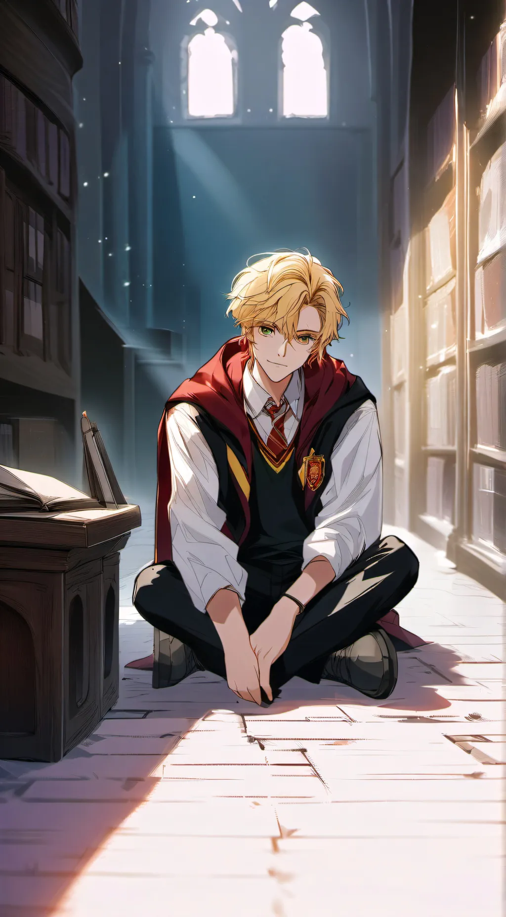ai character: Xavier (hogwards) background