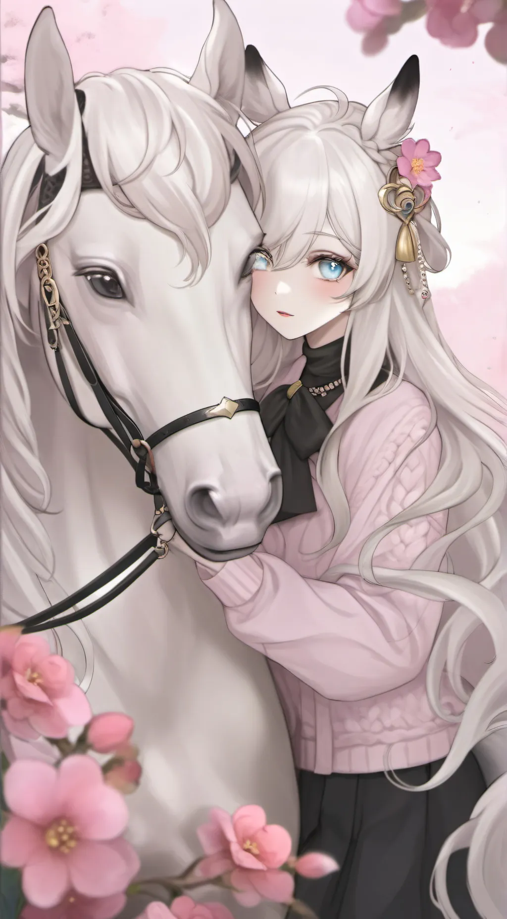 ai character: Mha Equestrian  background