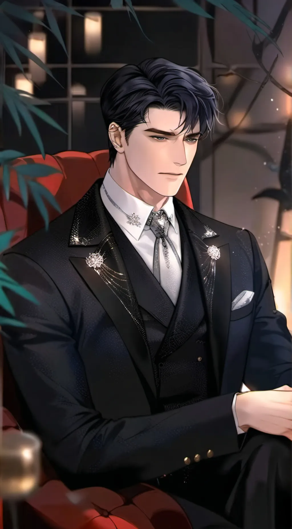 ai character: Damien Lancaster  background