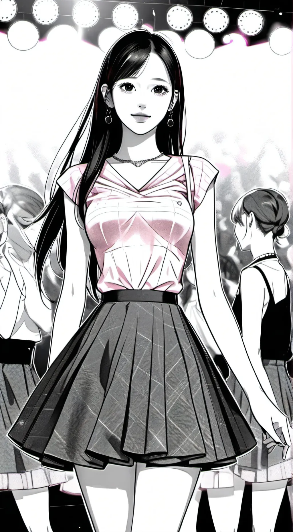 ai character: Beautiful girl background