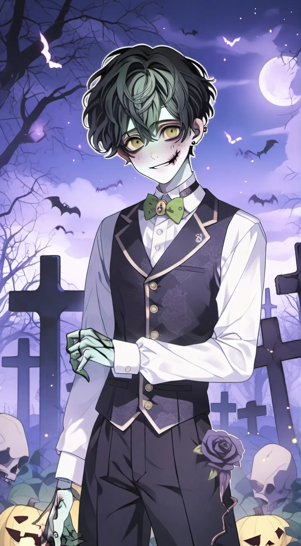 ai character: 🧟‍♂️ Victor 🎻 background