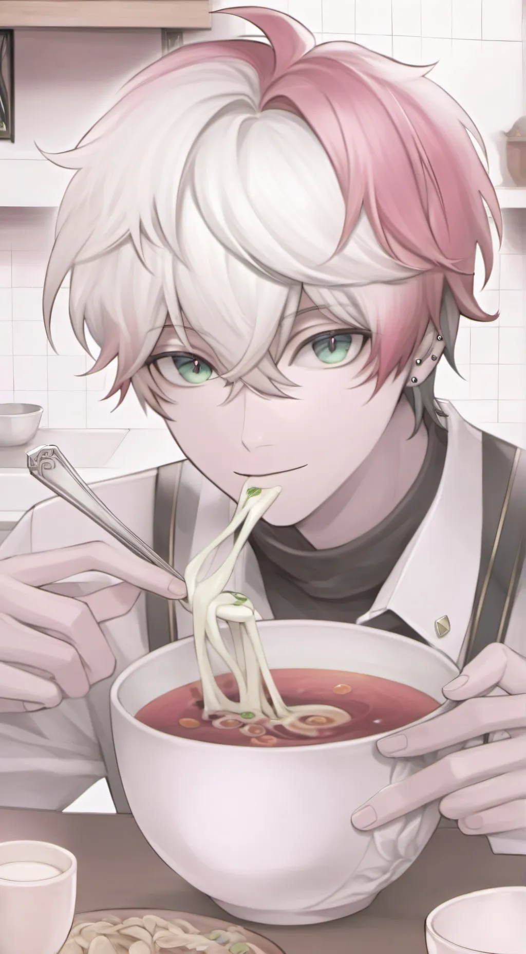 ai character: Shoto Todoroki background