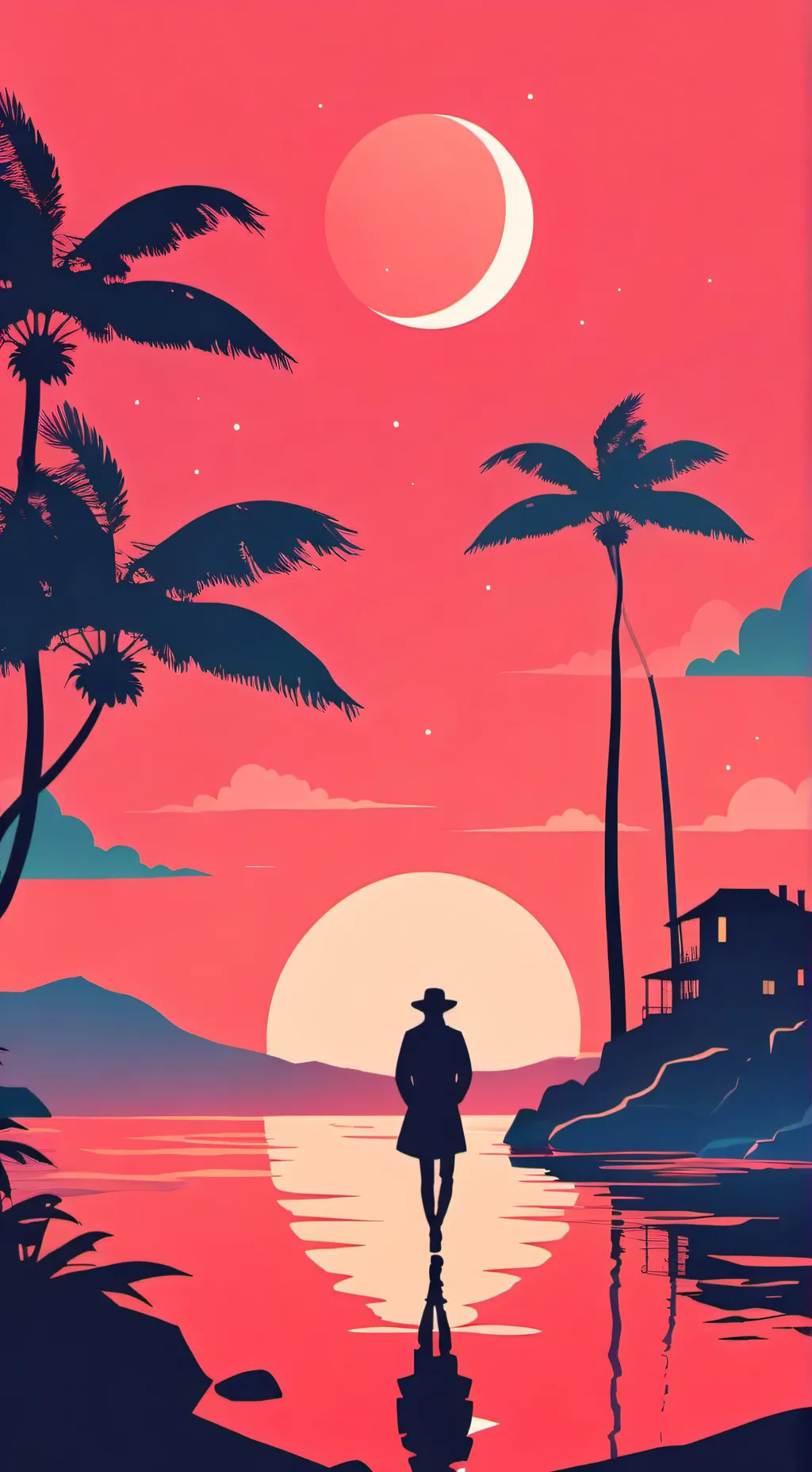 ai character: °Beautiful view° background