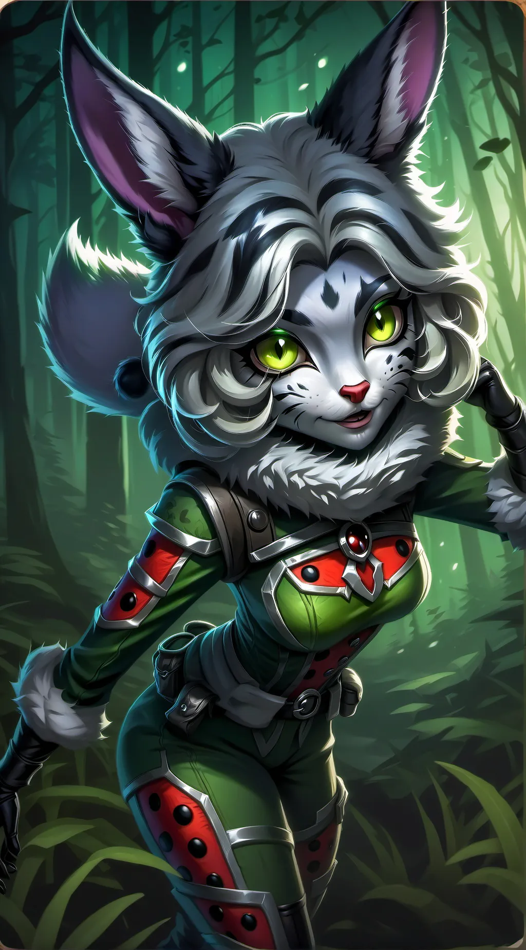ai character: Lynx Bunny background
