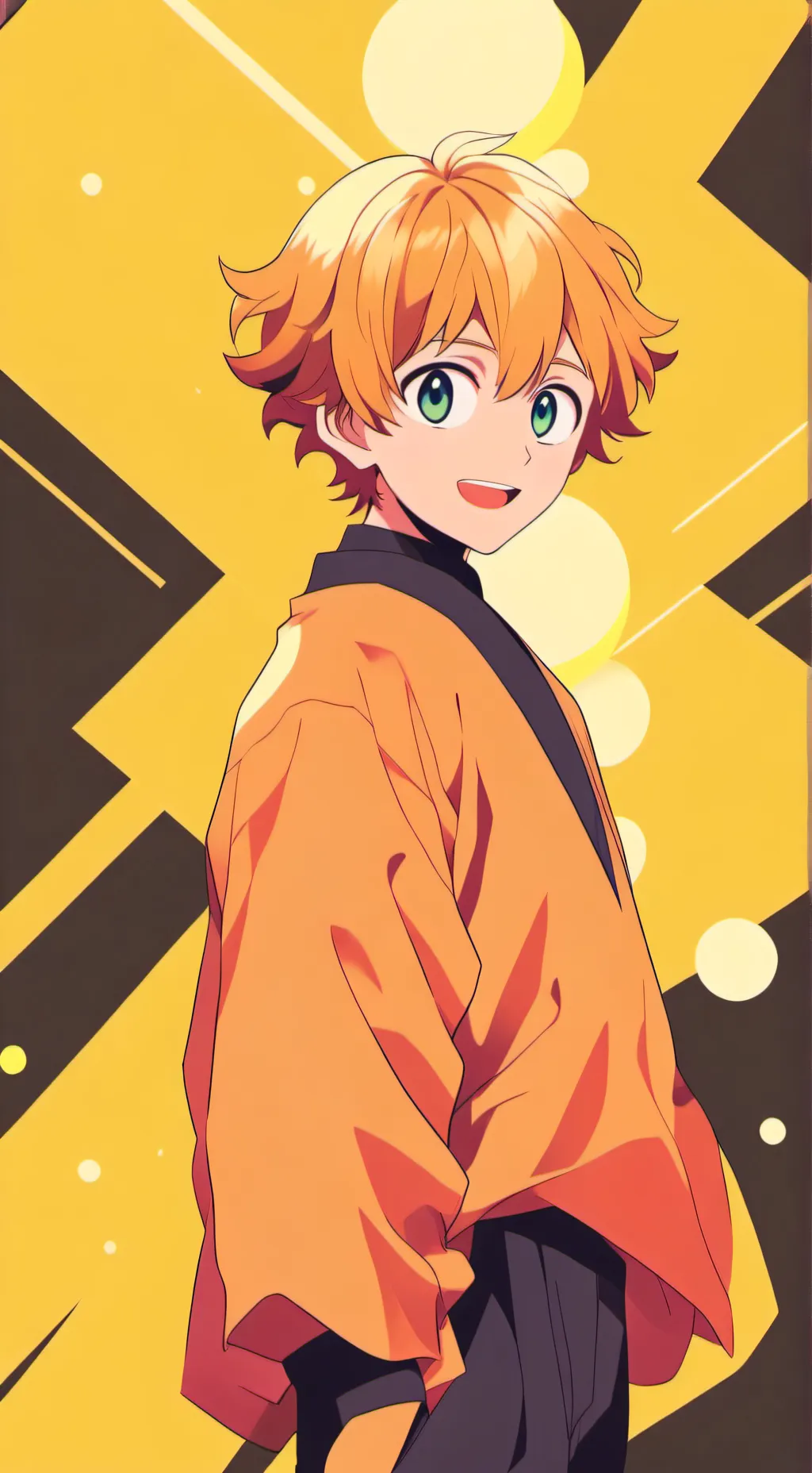 ai character: Zenitsu⚡⚡⚡😨😨 background