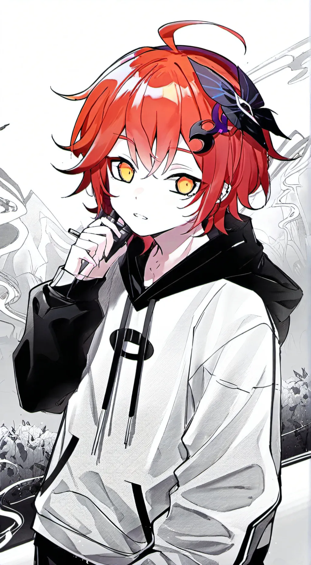 ai character: Sakian.❤️💌 background