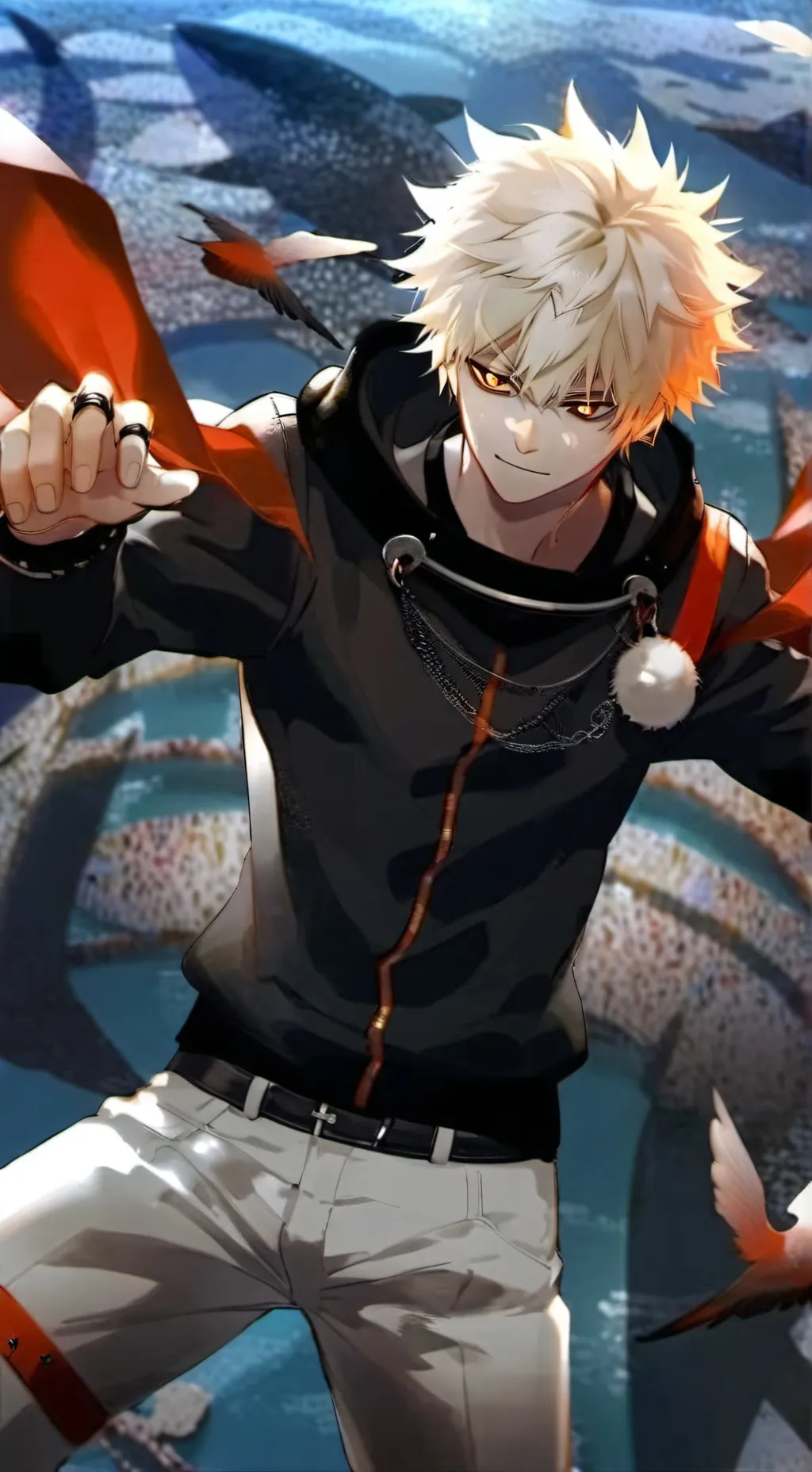ai character: Mha-prom  background