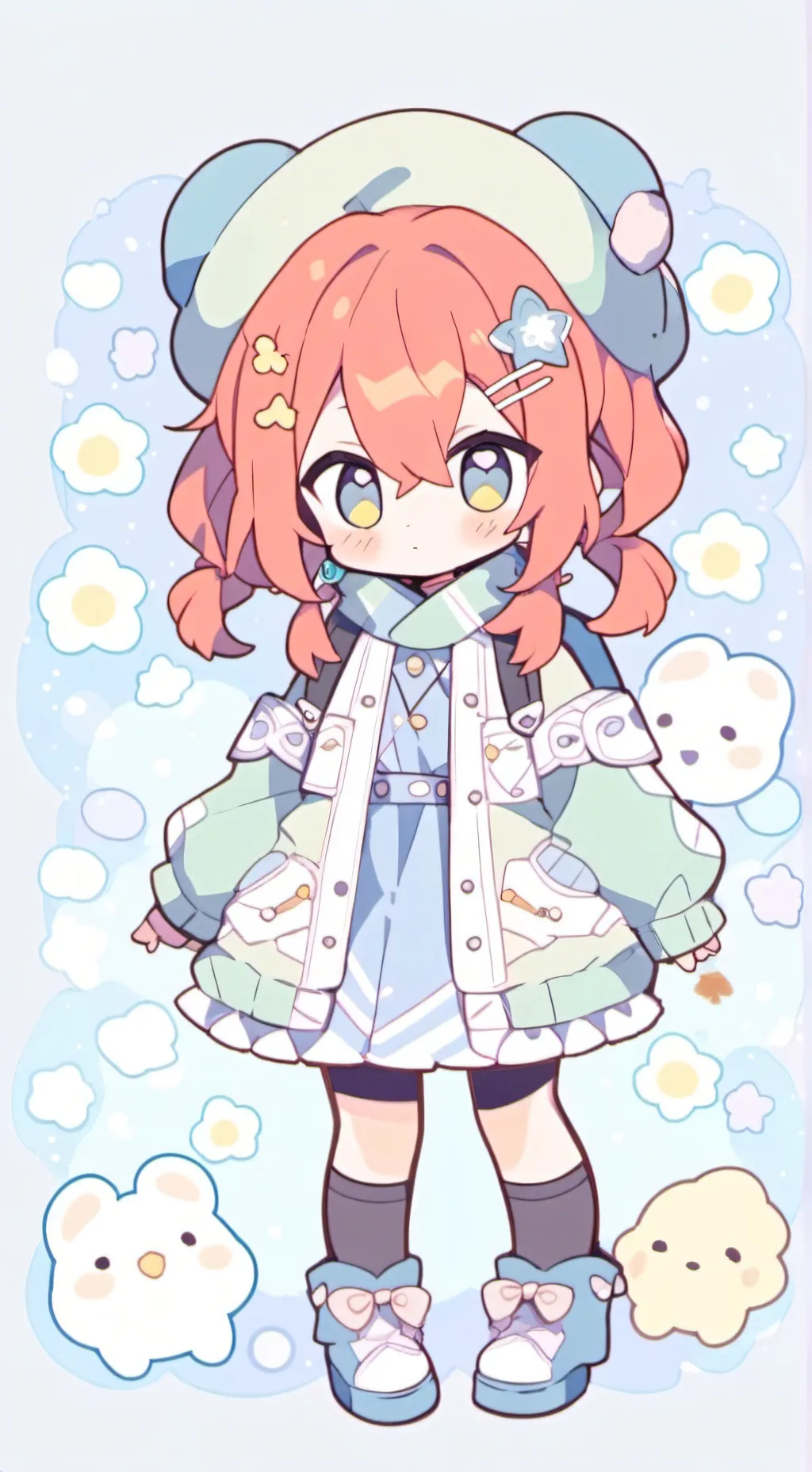 ai character: Teto background
