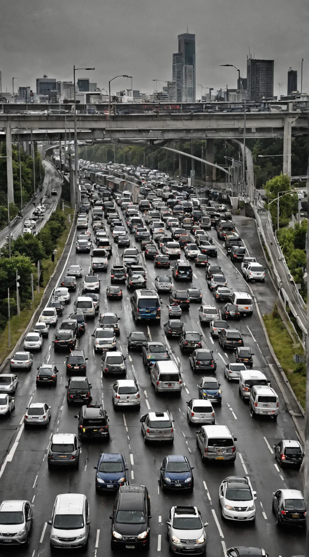 ai character: Traffic these days background
