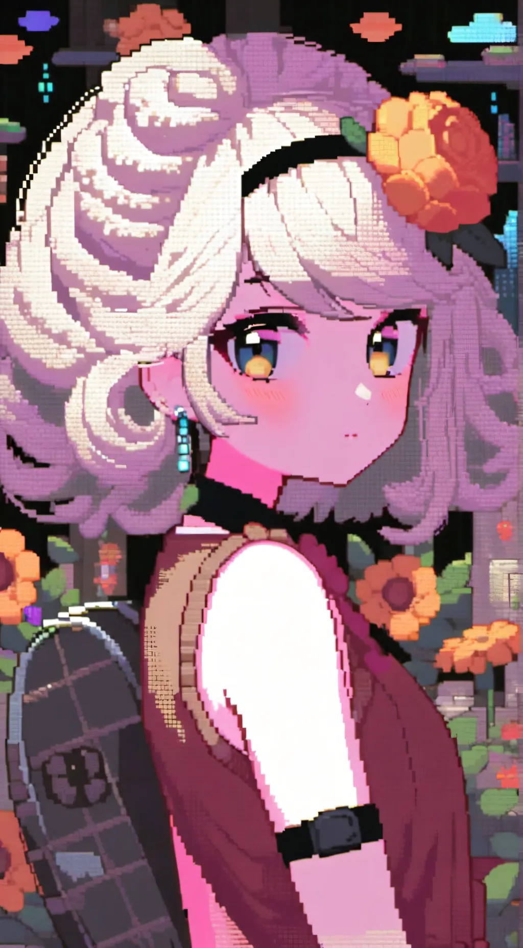 ai character: Dandy meets Shelly background