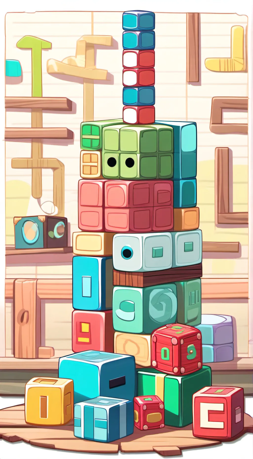 ai character: Numberblocks background