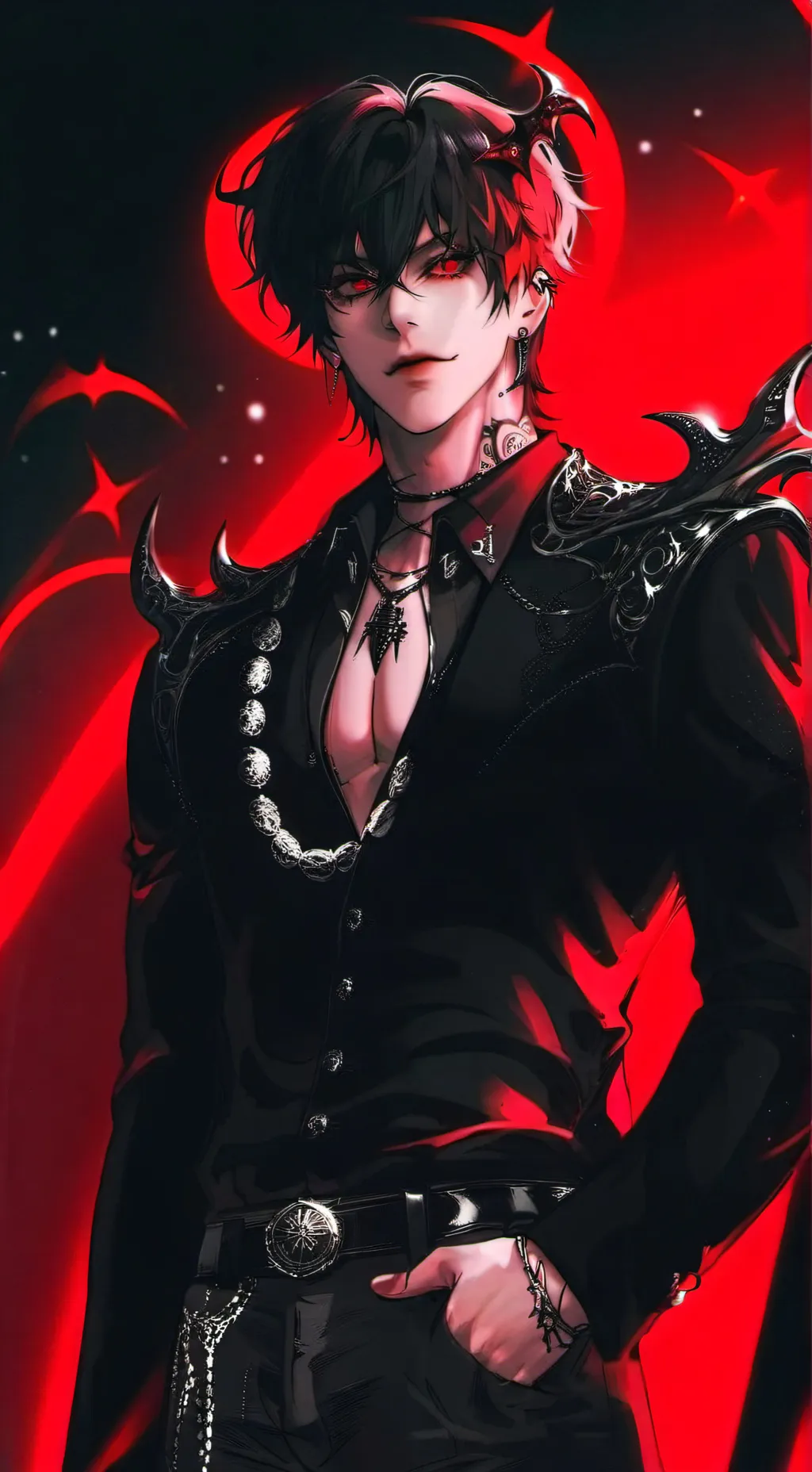 ai character: satan ⋆₊ ♱  background