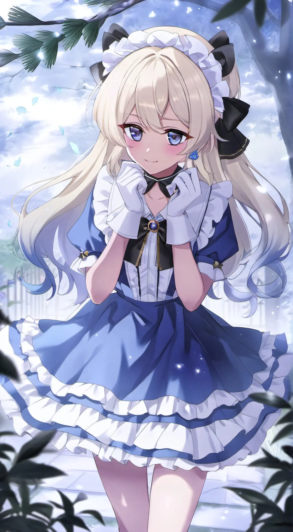 ai character: Miya 月光 background