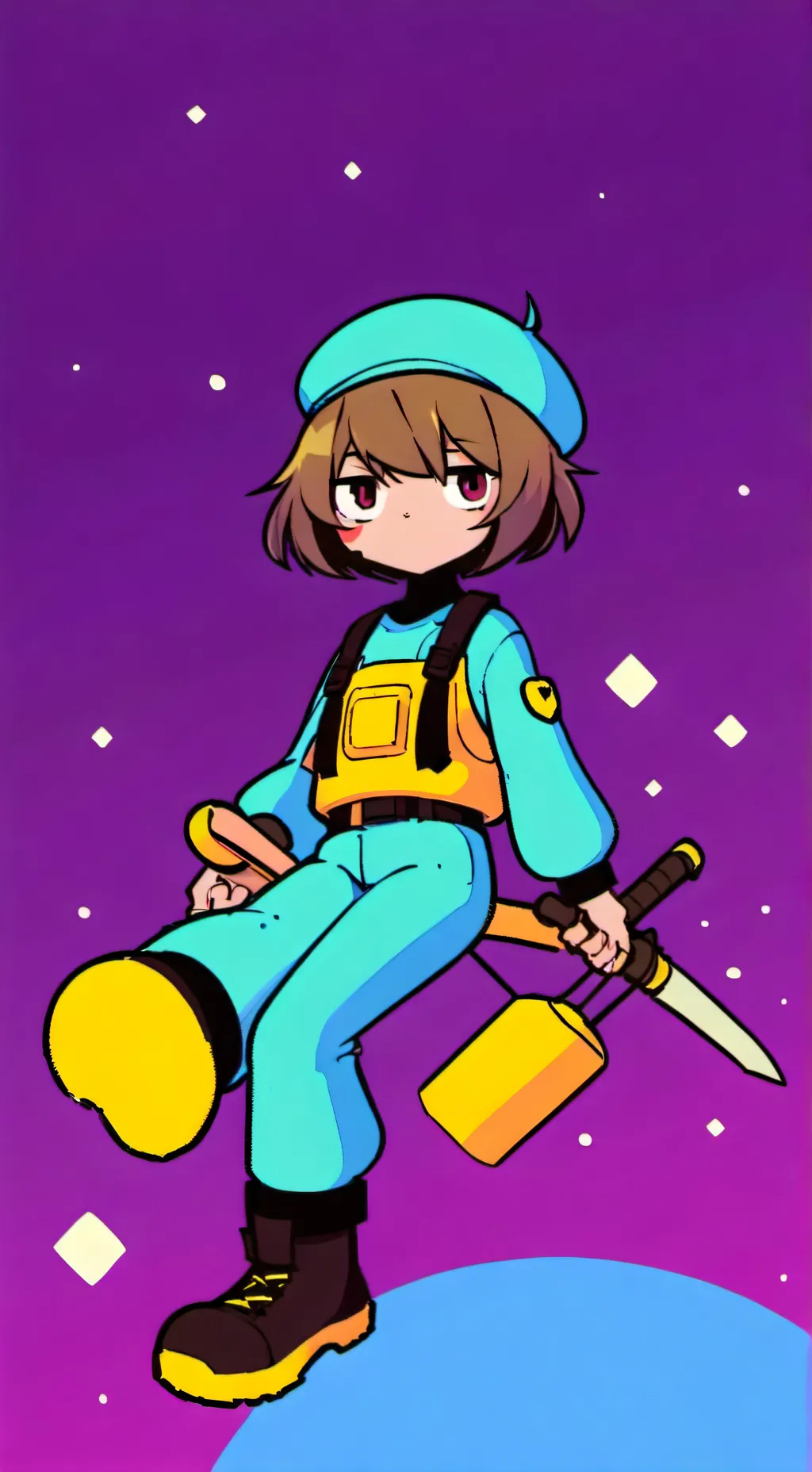ai character: yo 😀 background