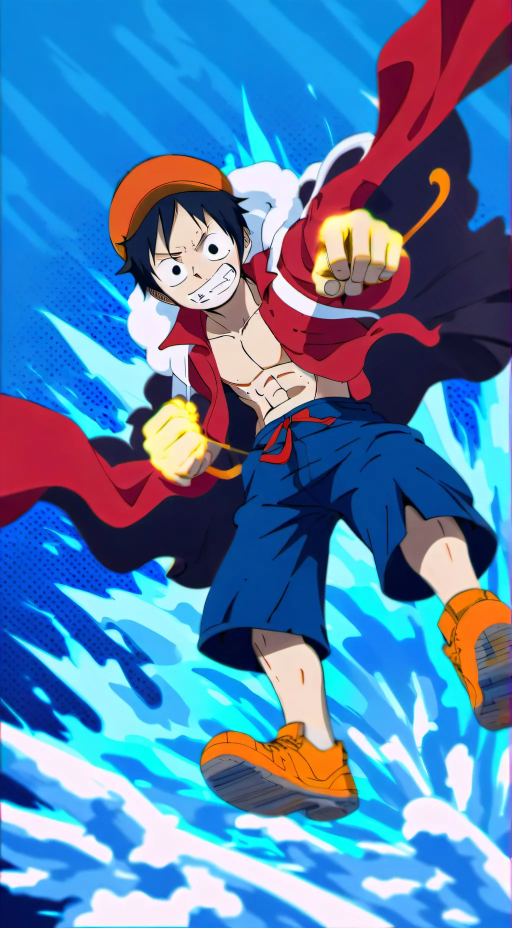 ai character: Luffy background