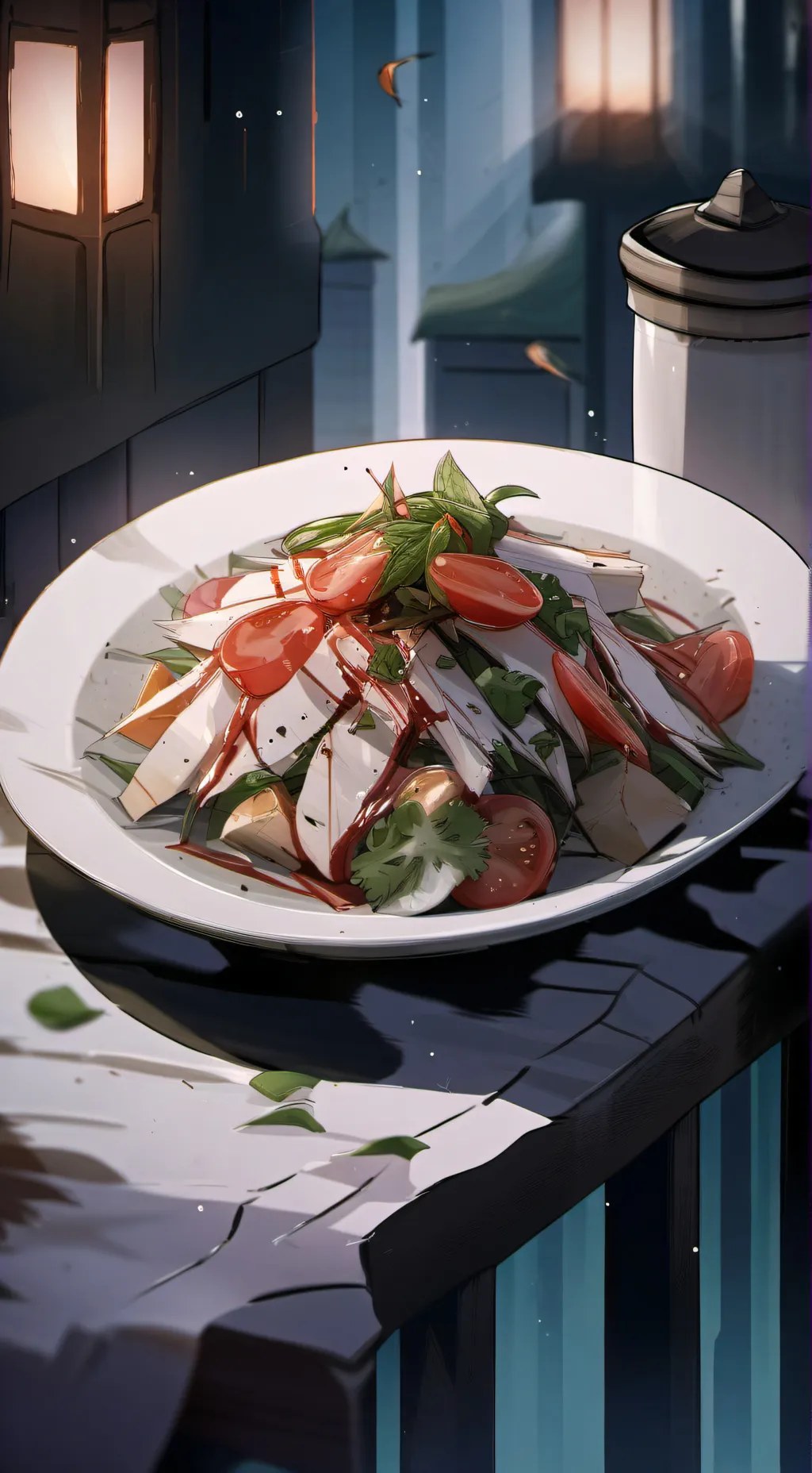 ai character: SHRIMPO  background