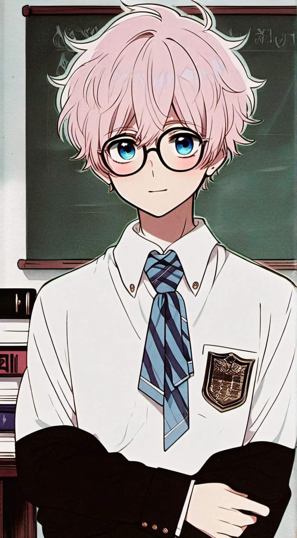 ai character: 📚cail📚 background
