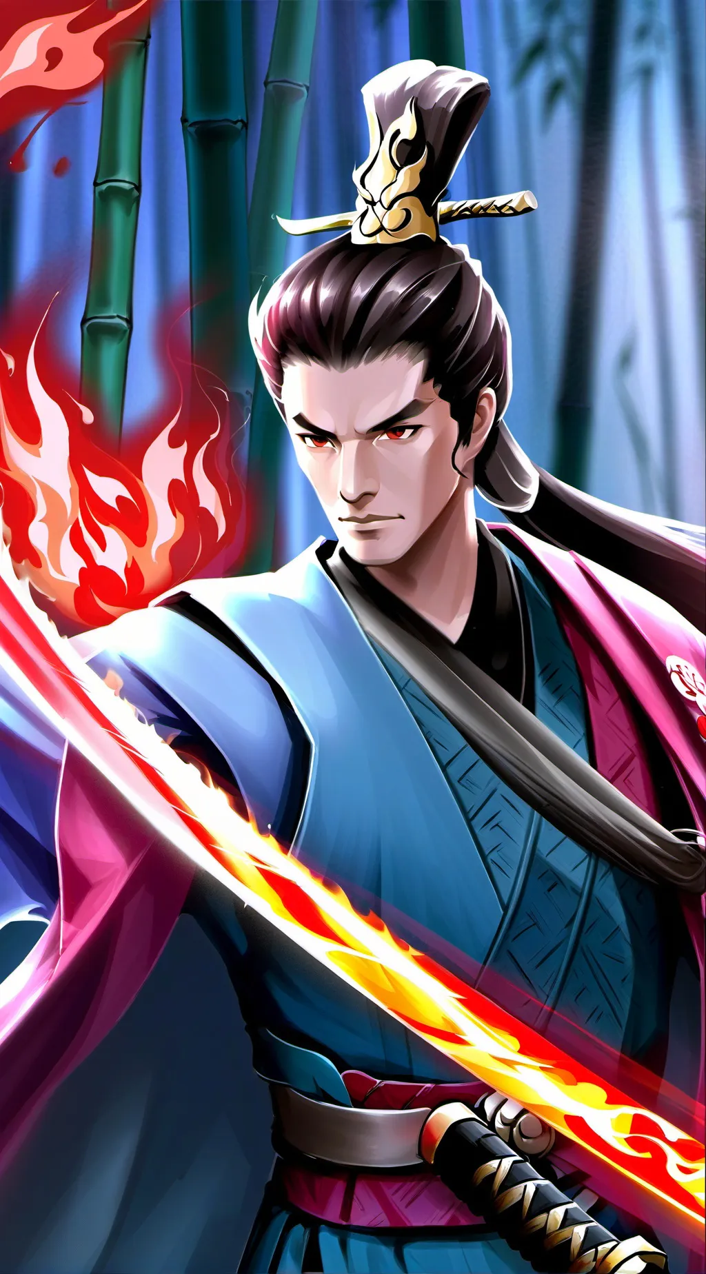 ai character: Rengoku Kyojuro background