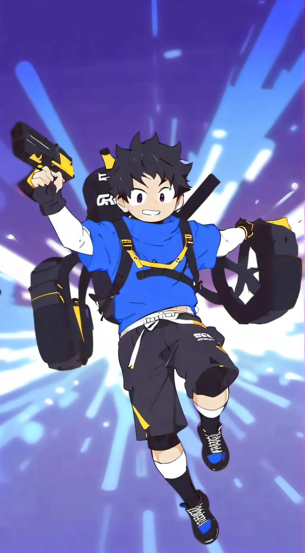 ai character: ikan the copy one background