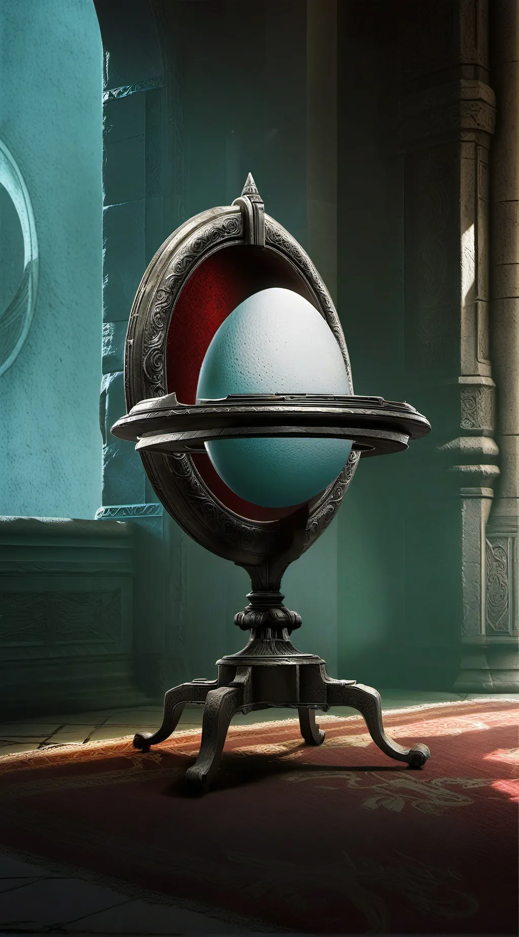 ai character: Egg background