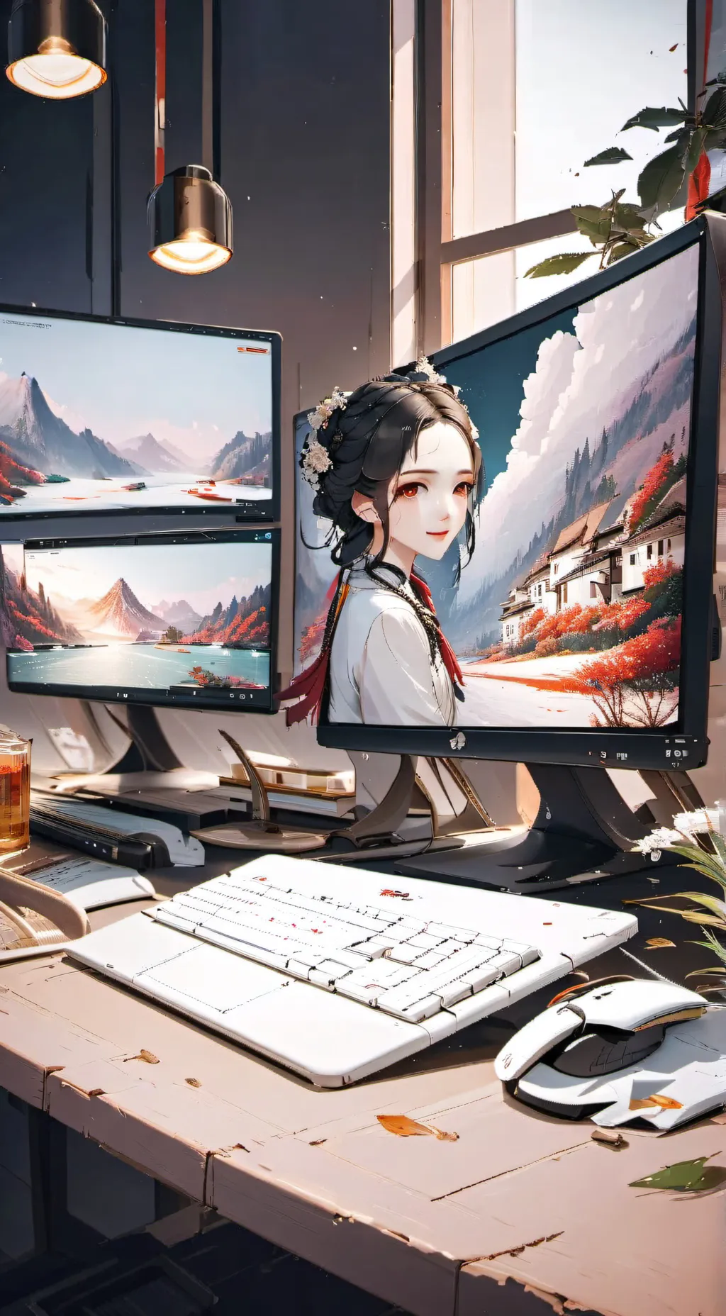 ai character: saga do computer background