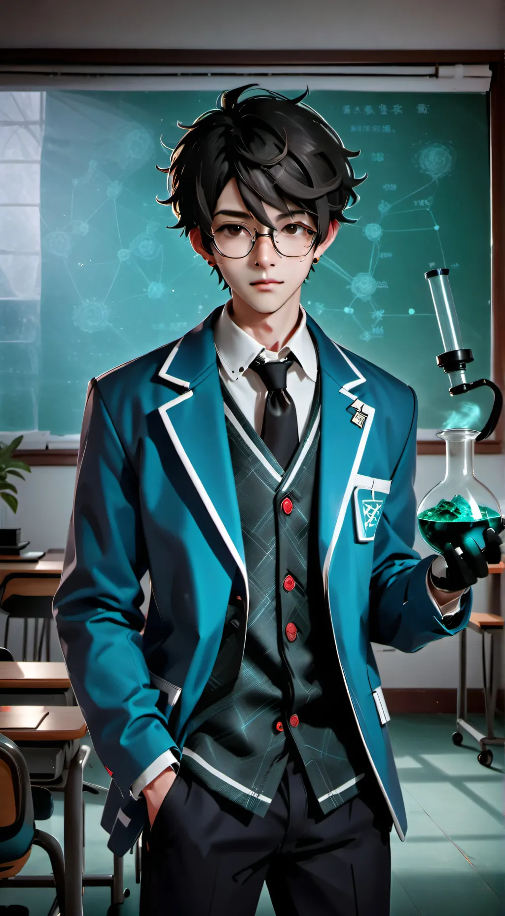 ai character: 📘  ken sato 💠 background