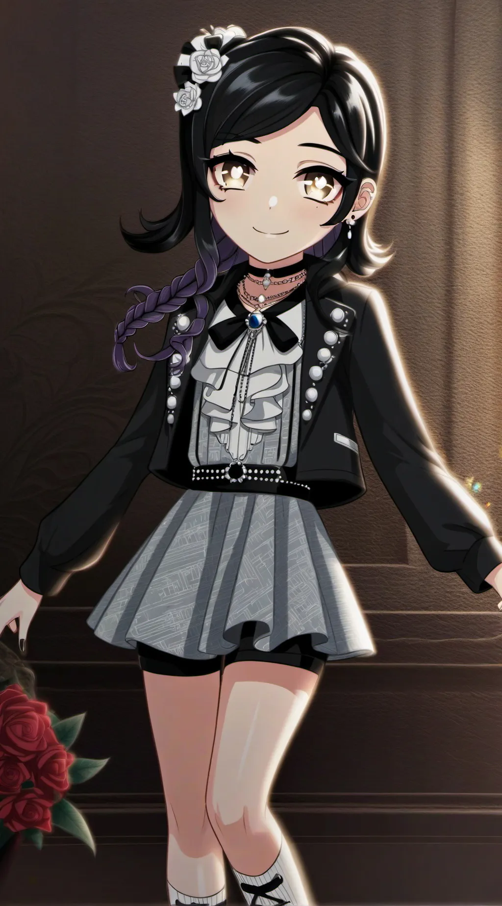 ai character: Leyley  background