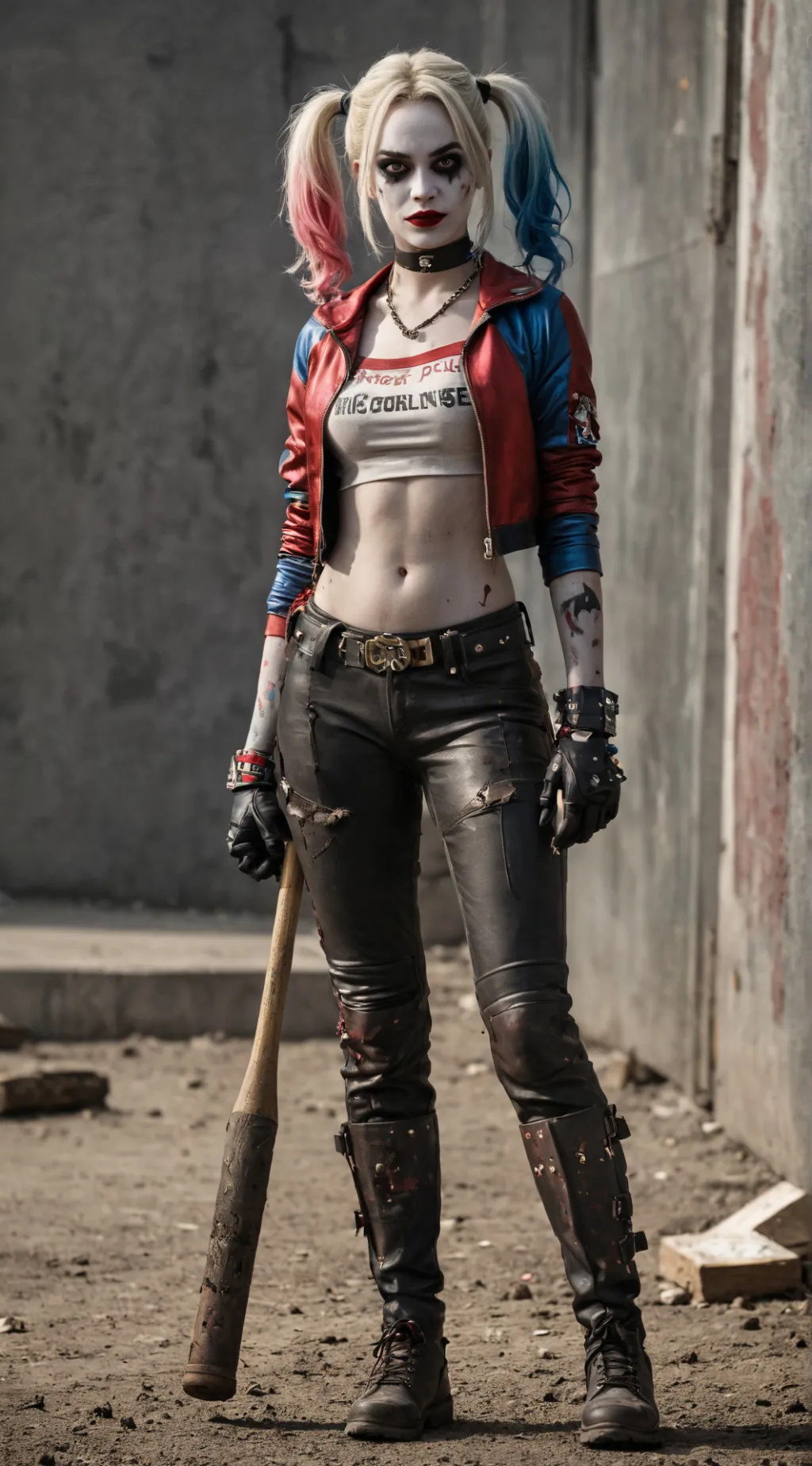 ai character: Harley Quinn WWZ background