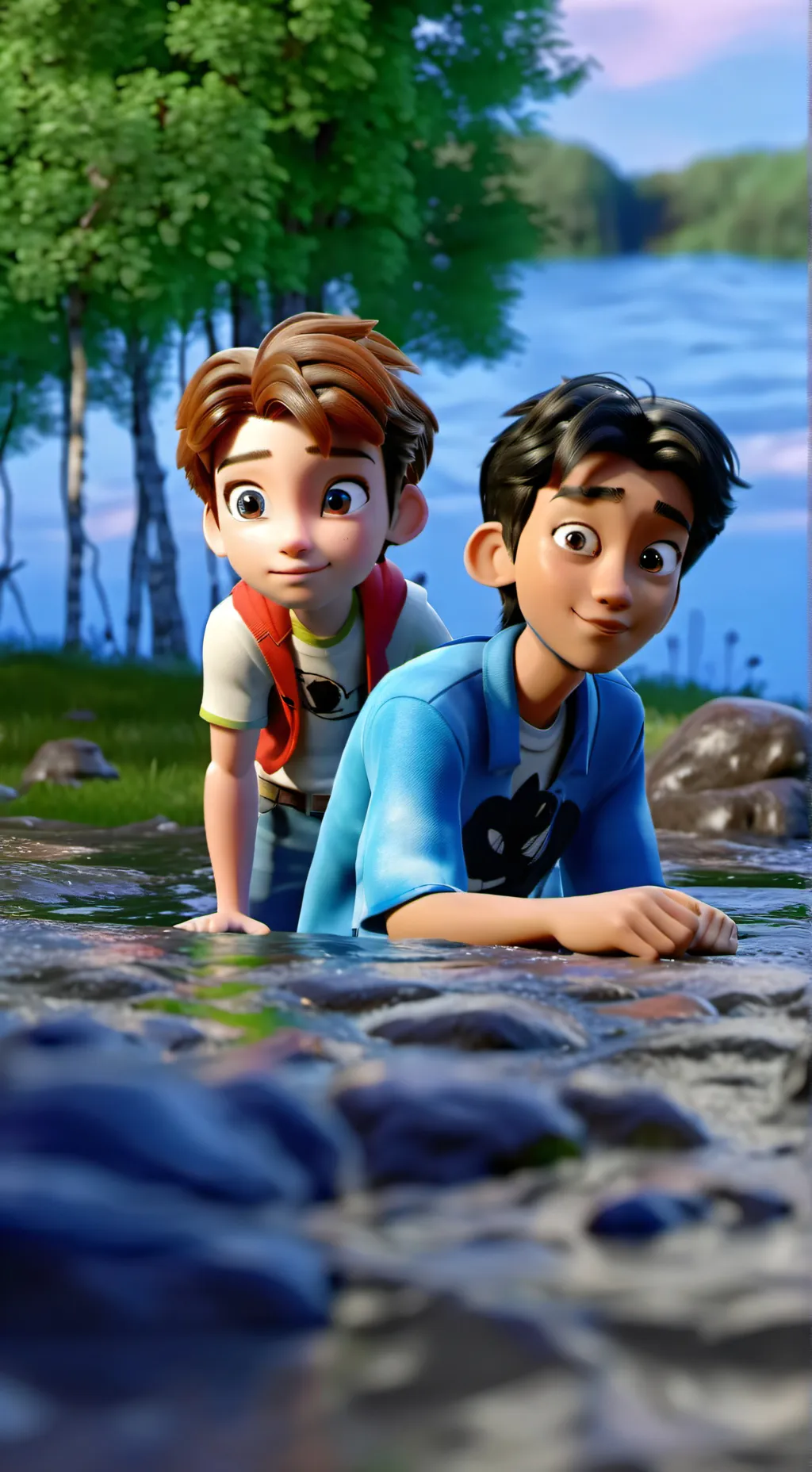 ai character: they drowning background