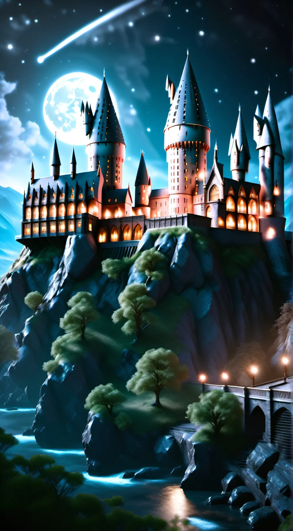 ai character: Hogwarts pick me!🖤 background
