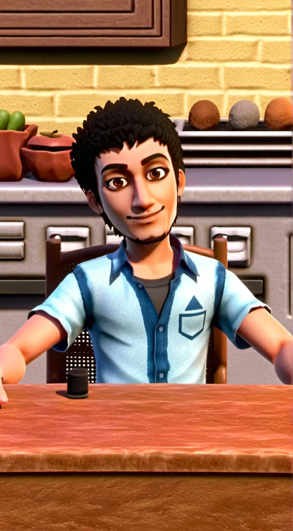 ai character: FREAKY DEAKY background