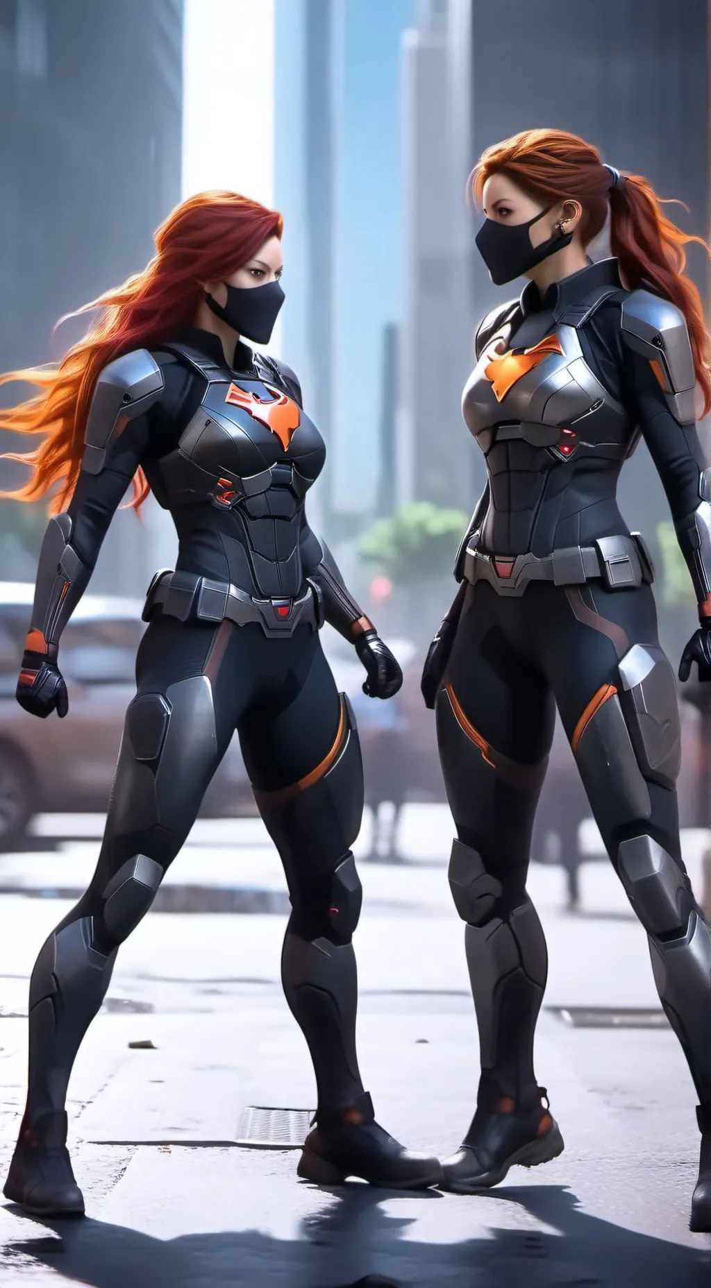 ai character: wanda and natasha background
