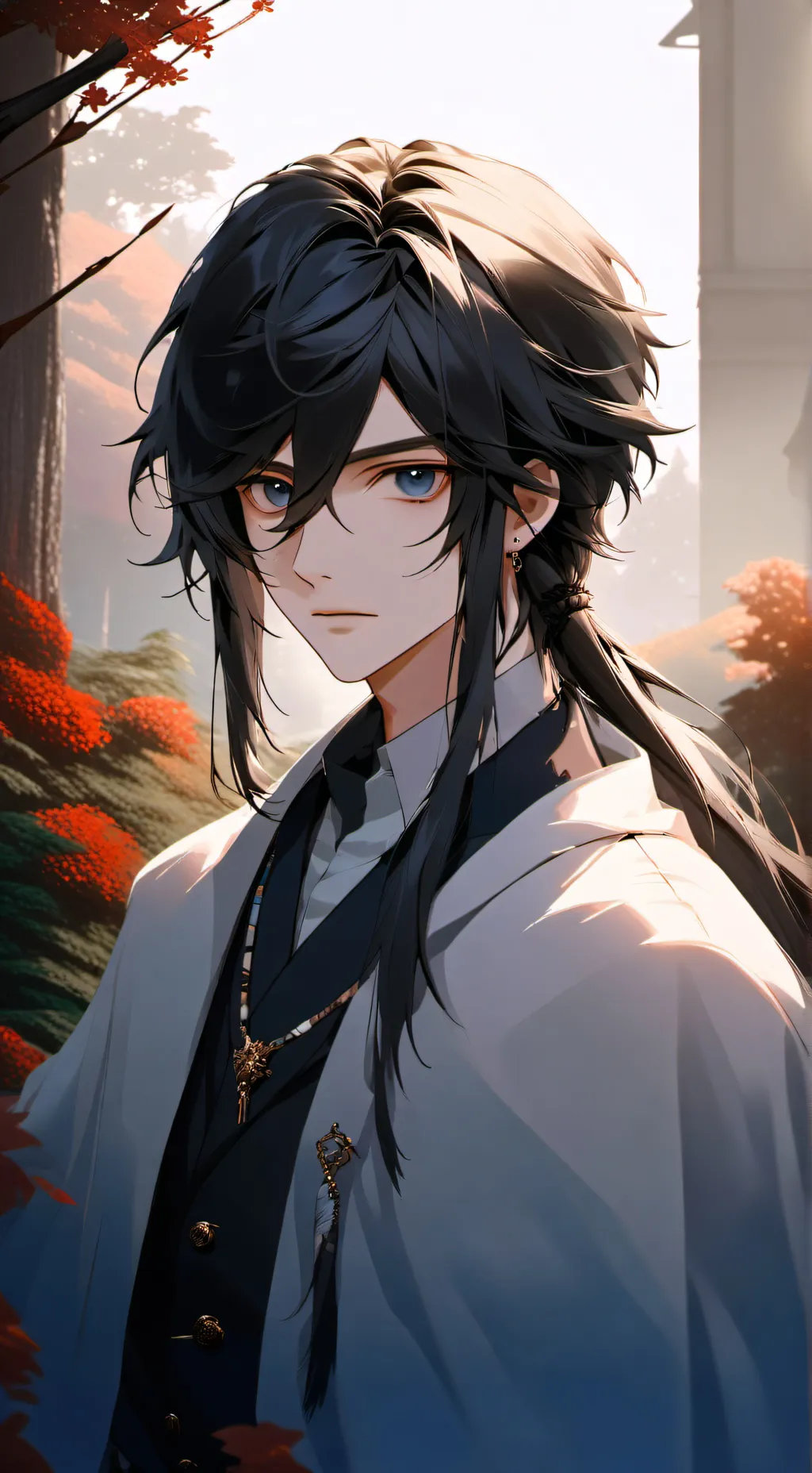 ai character: KNY Vacation background