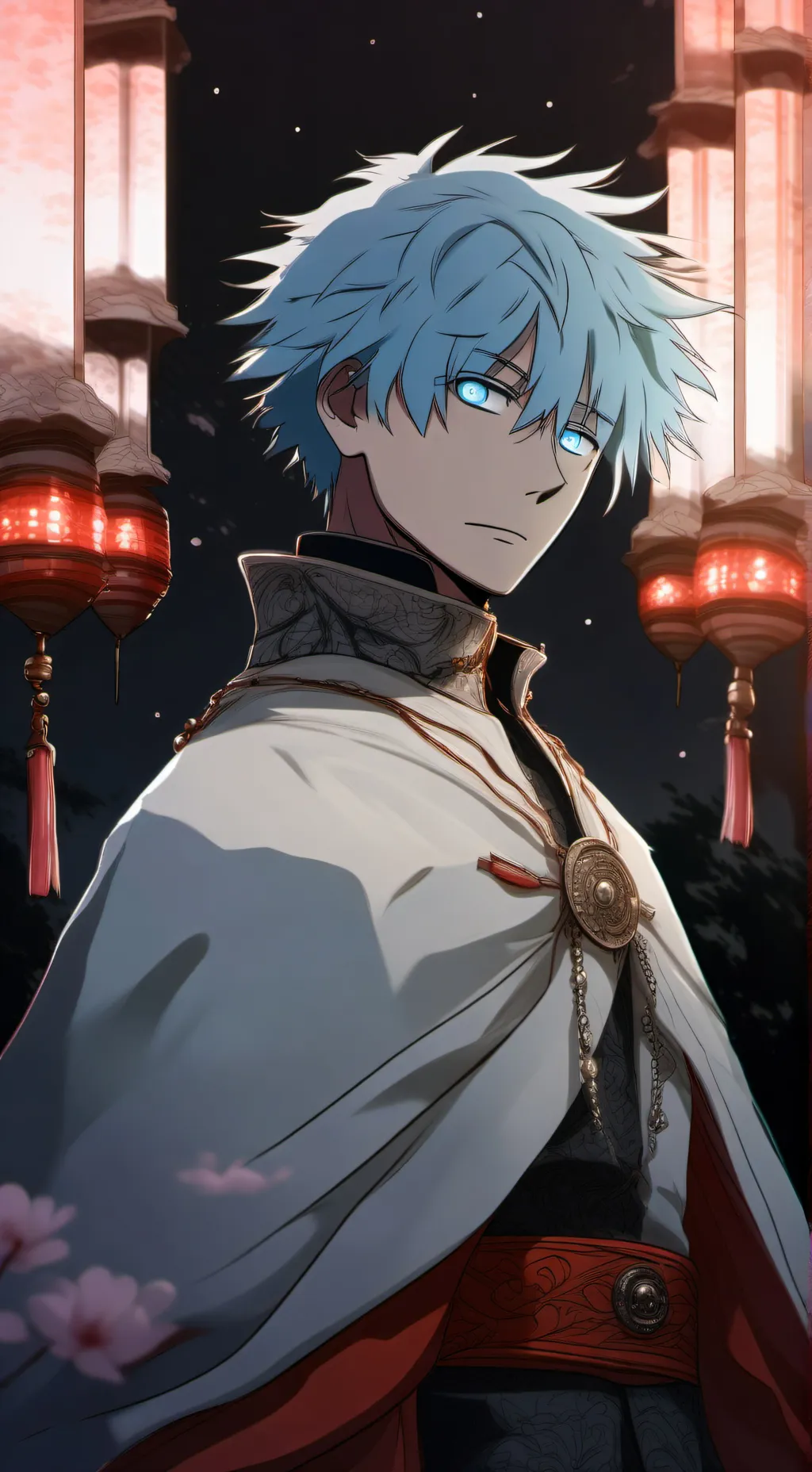 ai character: gojou satoru  background