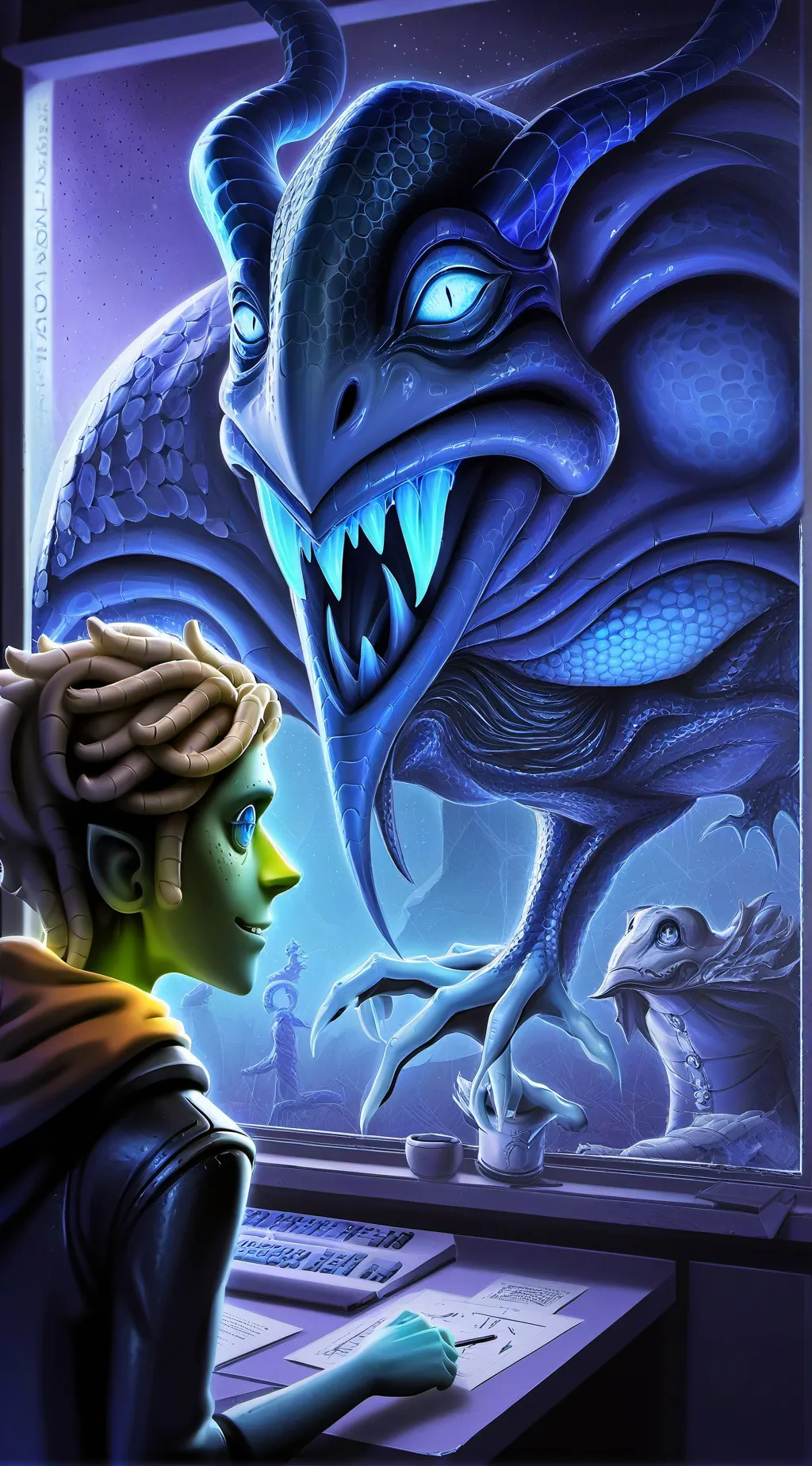 ai character: Lüx background