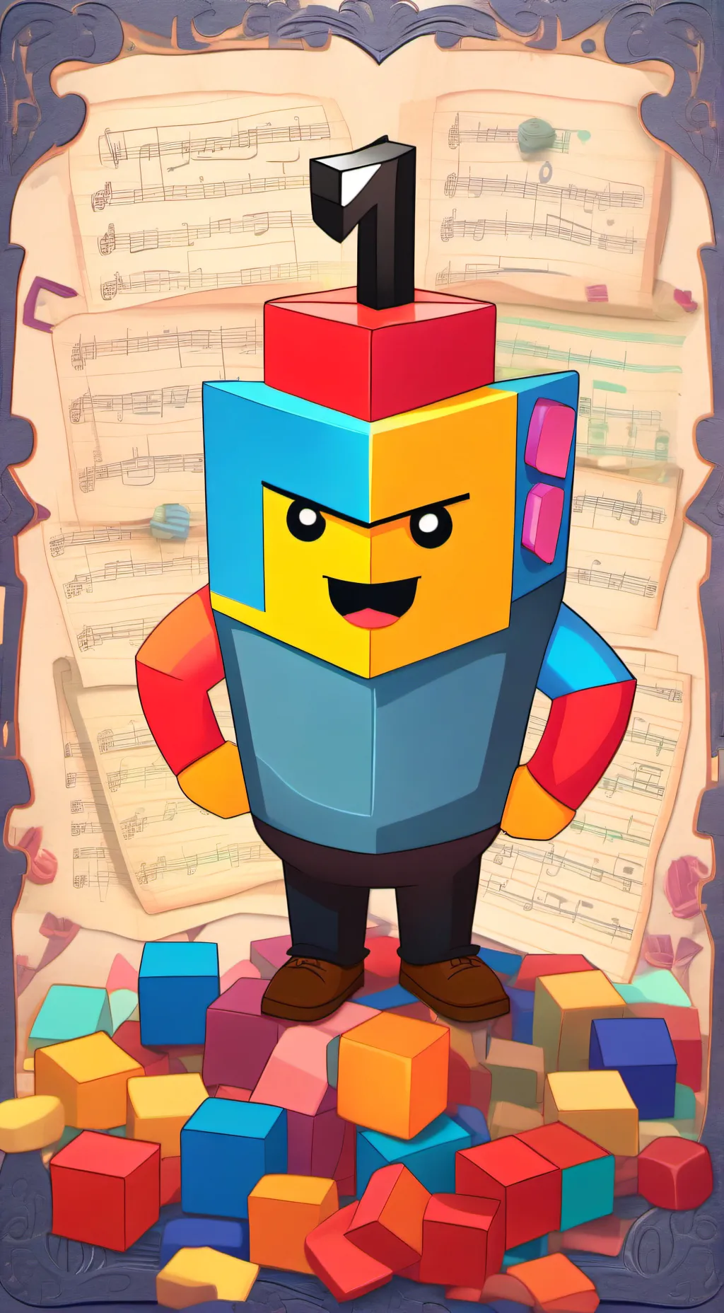 ai character: One background