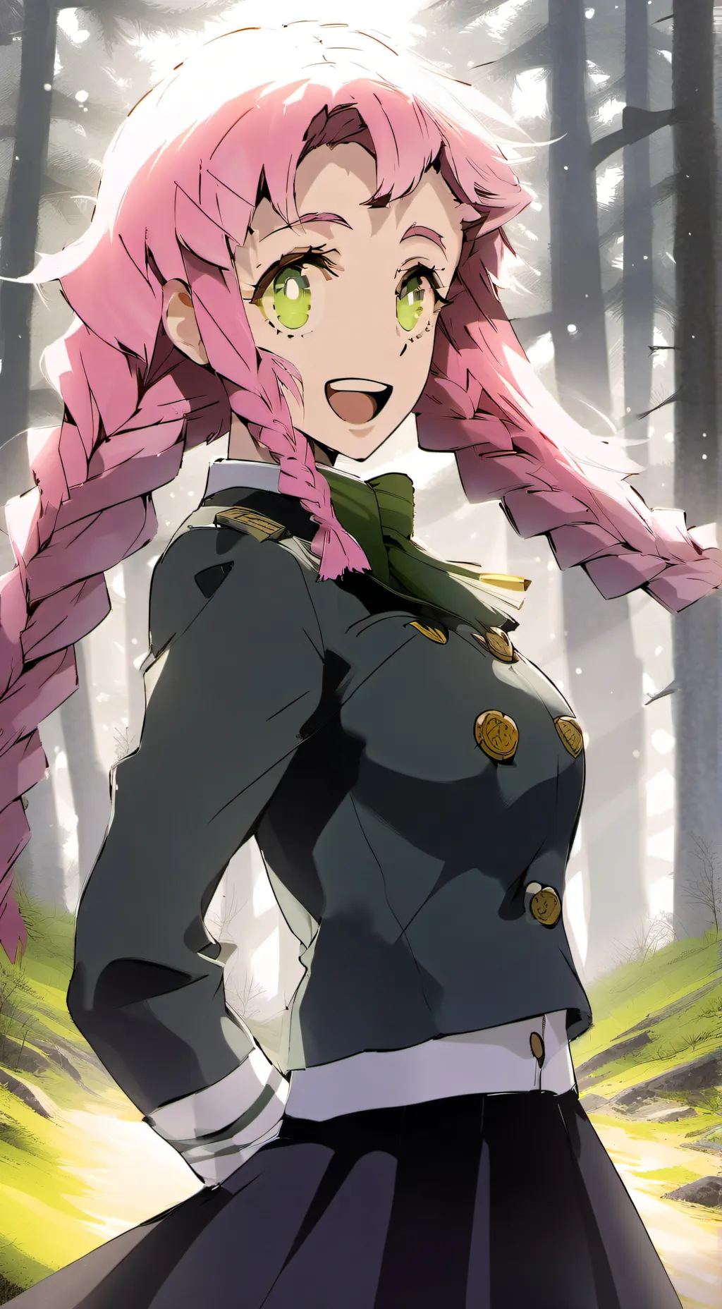 ai character: Mitsuri Kanroji background