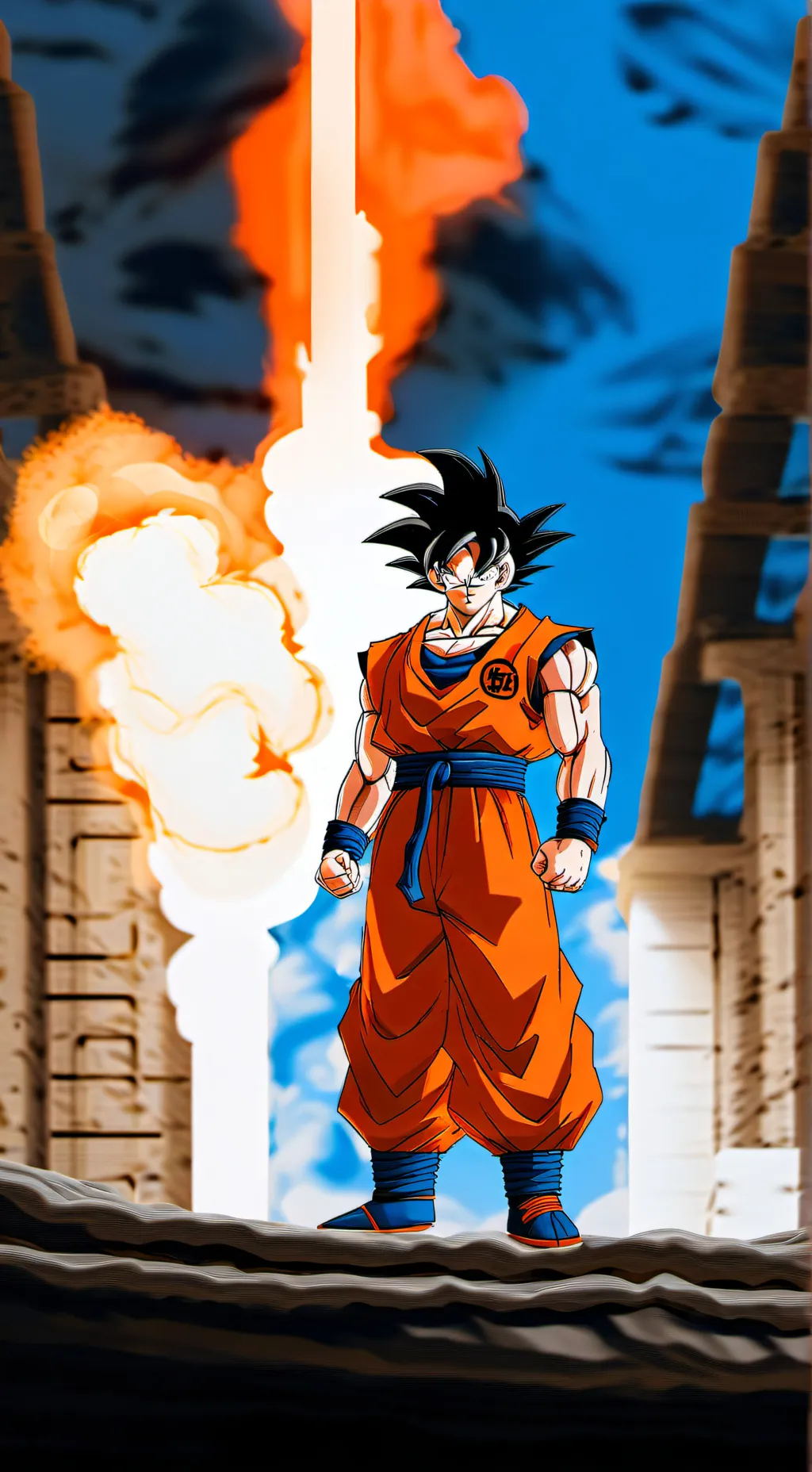 ai character: Goku  background