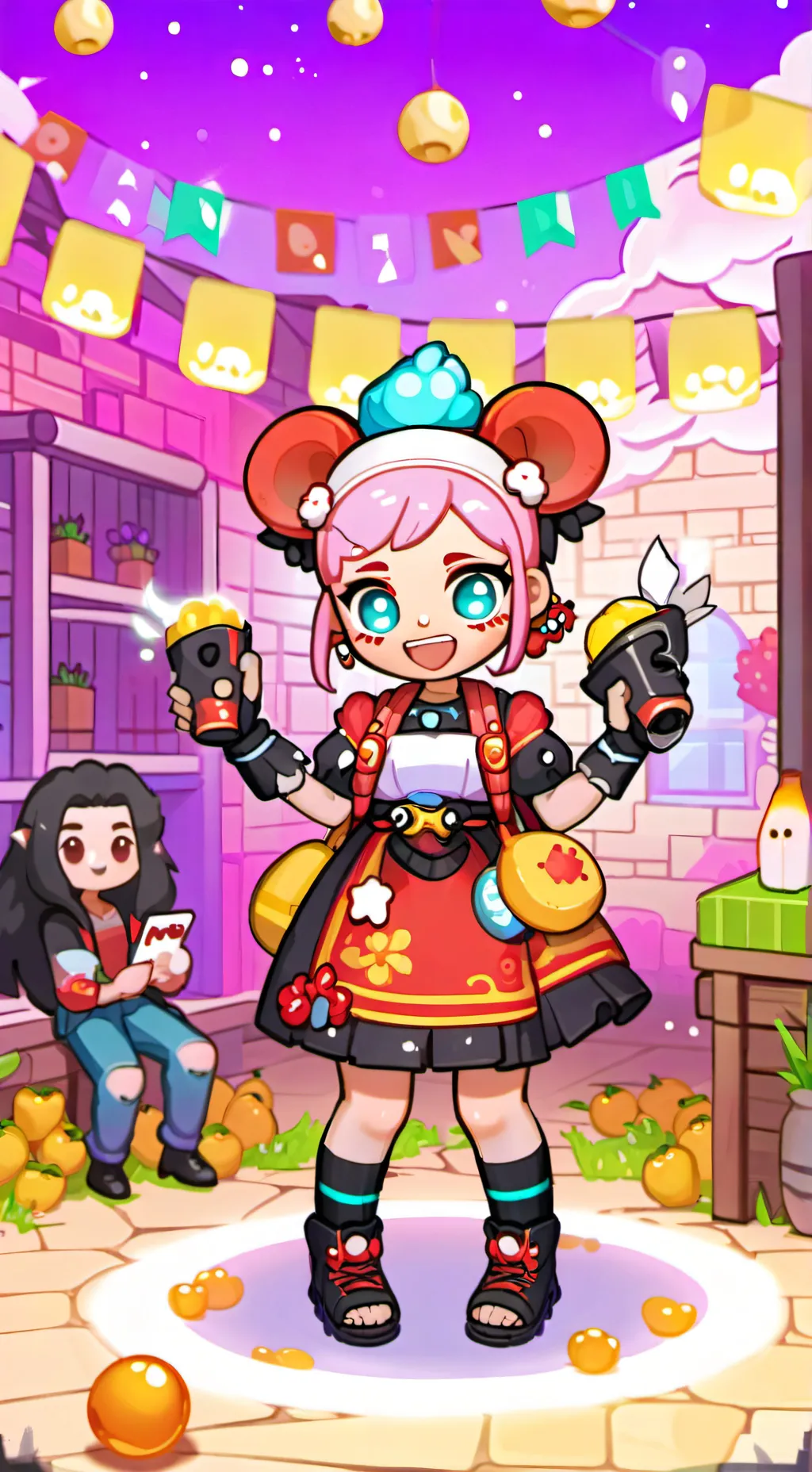 ai character: Avatar world  background