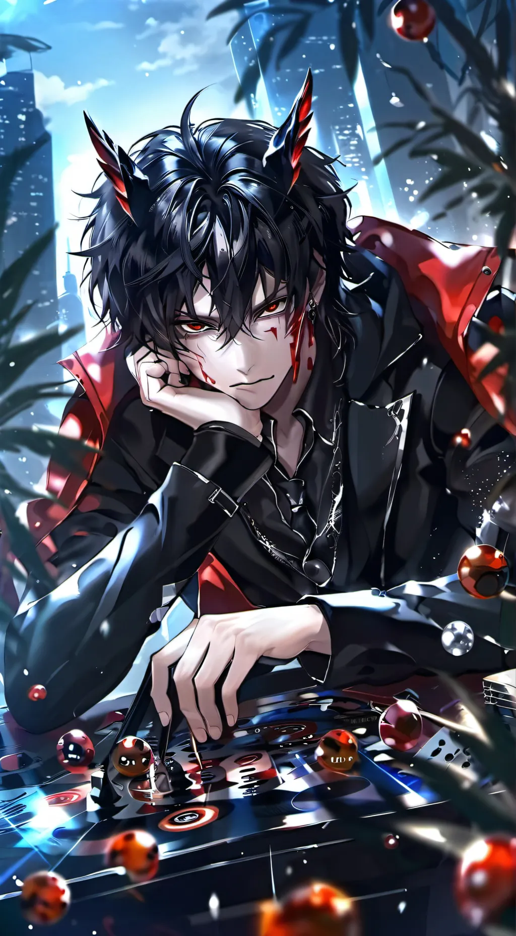 ai character: demon background