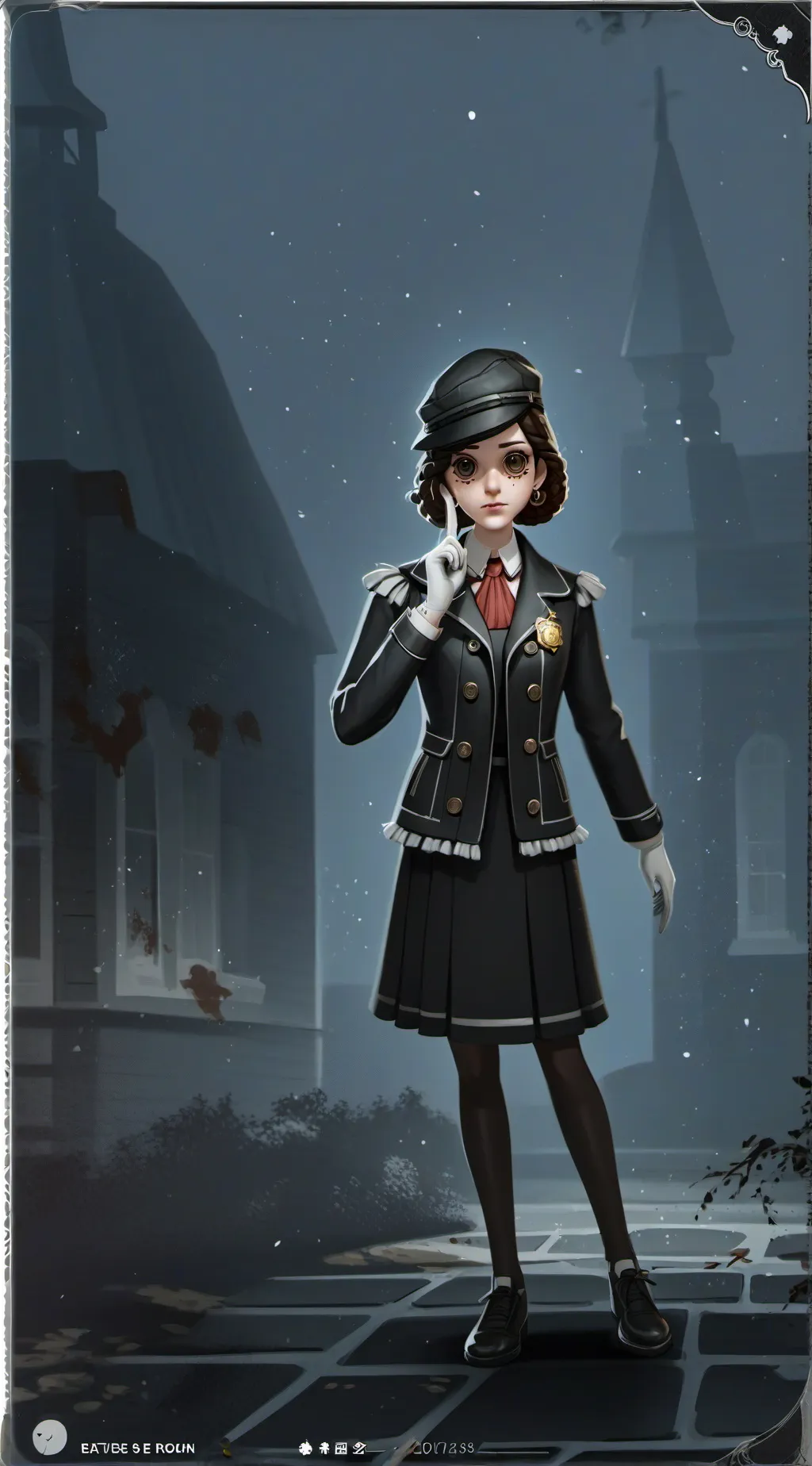ai character: HH haunted doll background