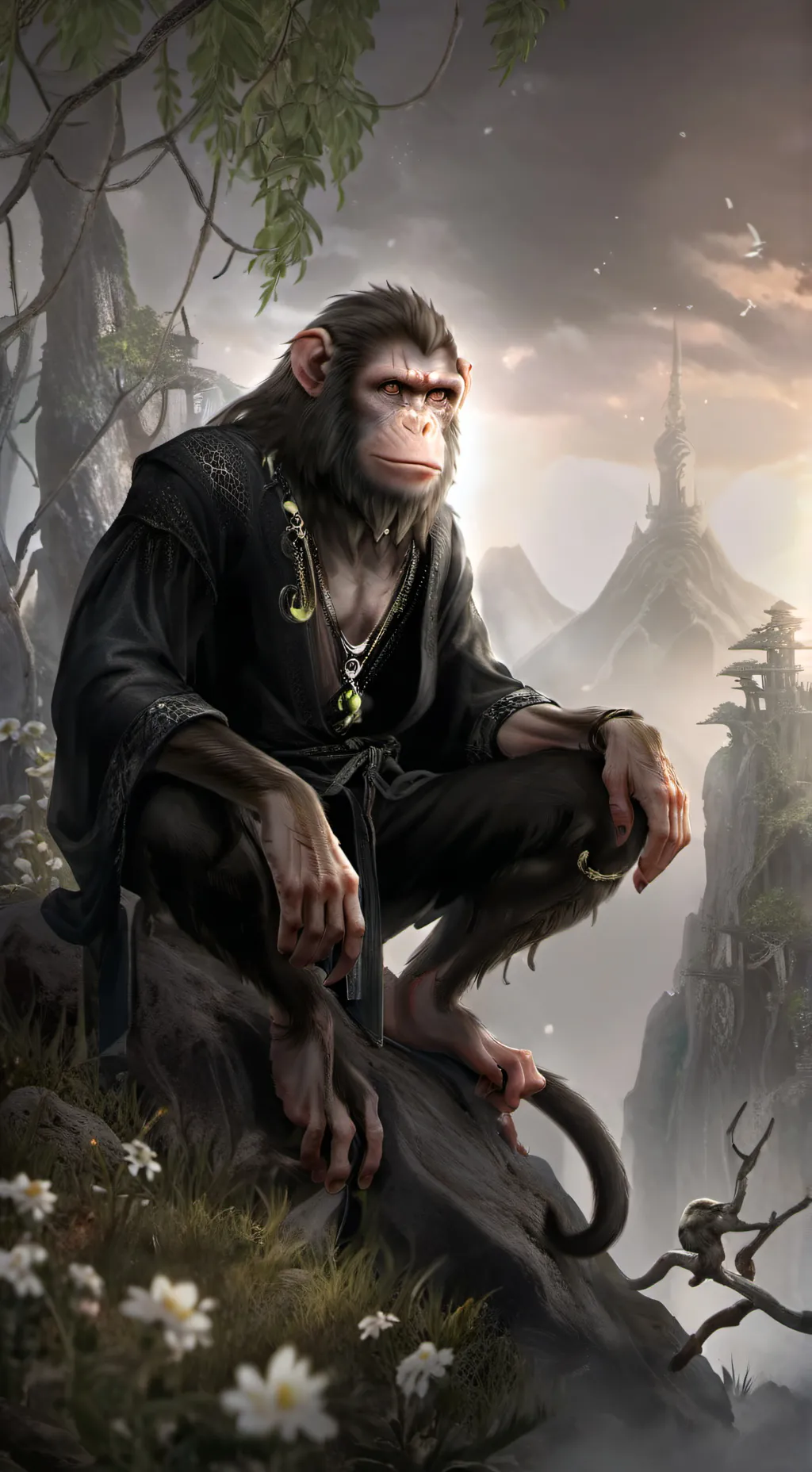ai character: Big scary background