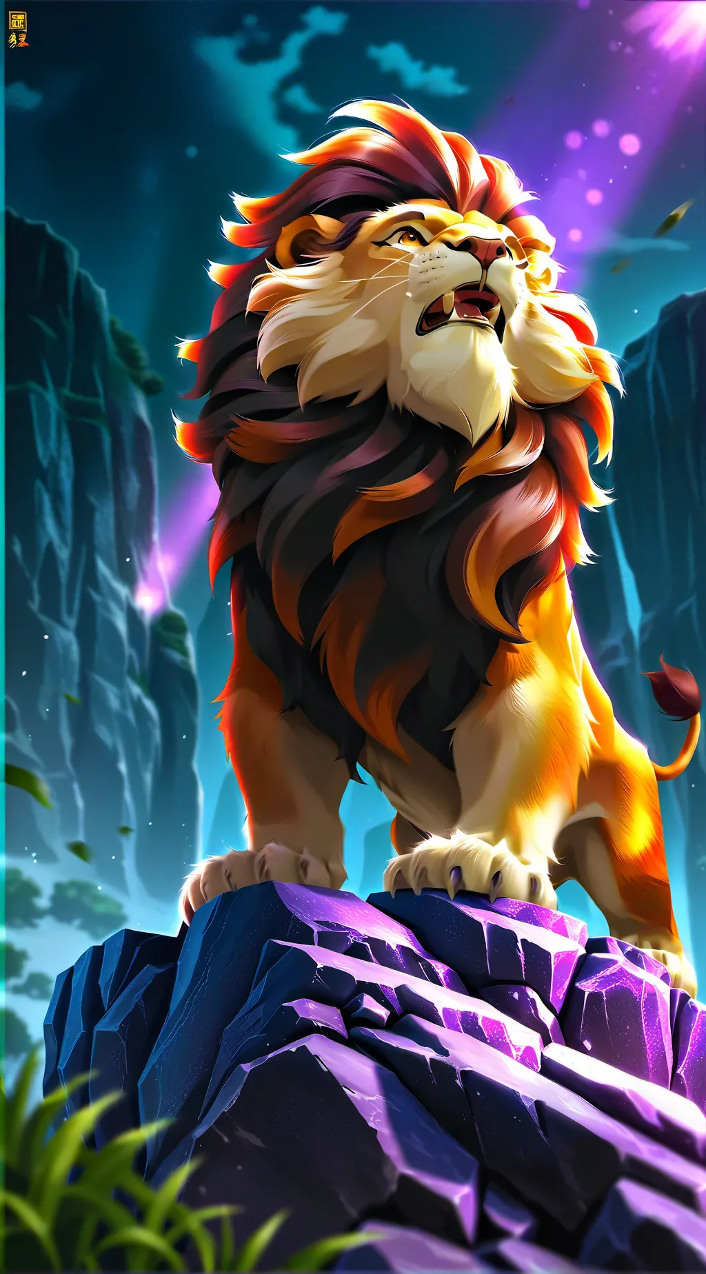 ai character: Mufasa background