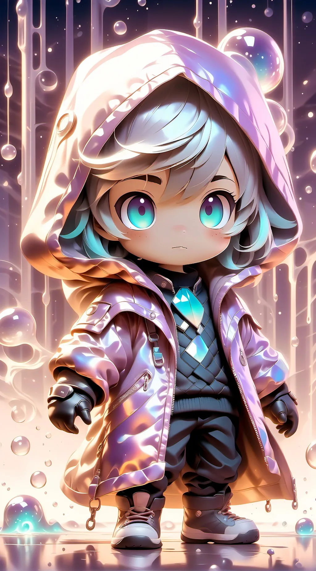 ai character: Bang bang bang￼  background