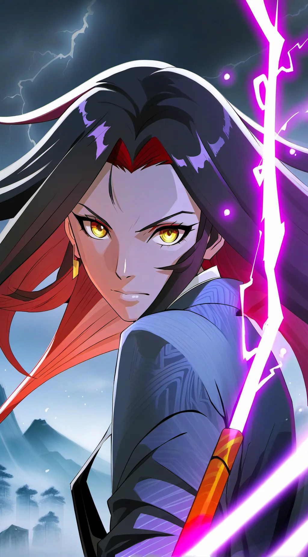 ai character: Yoruichi Shihoin background