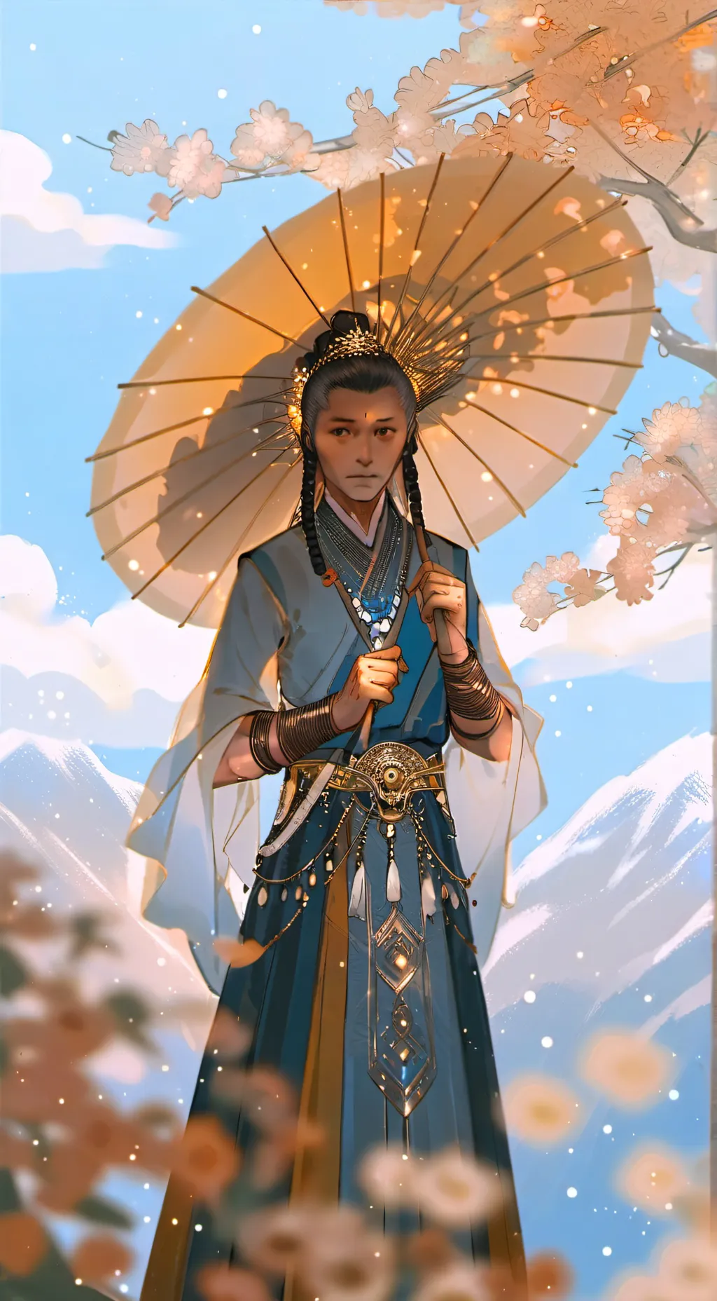 ai character: woods background