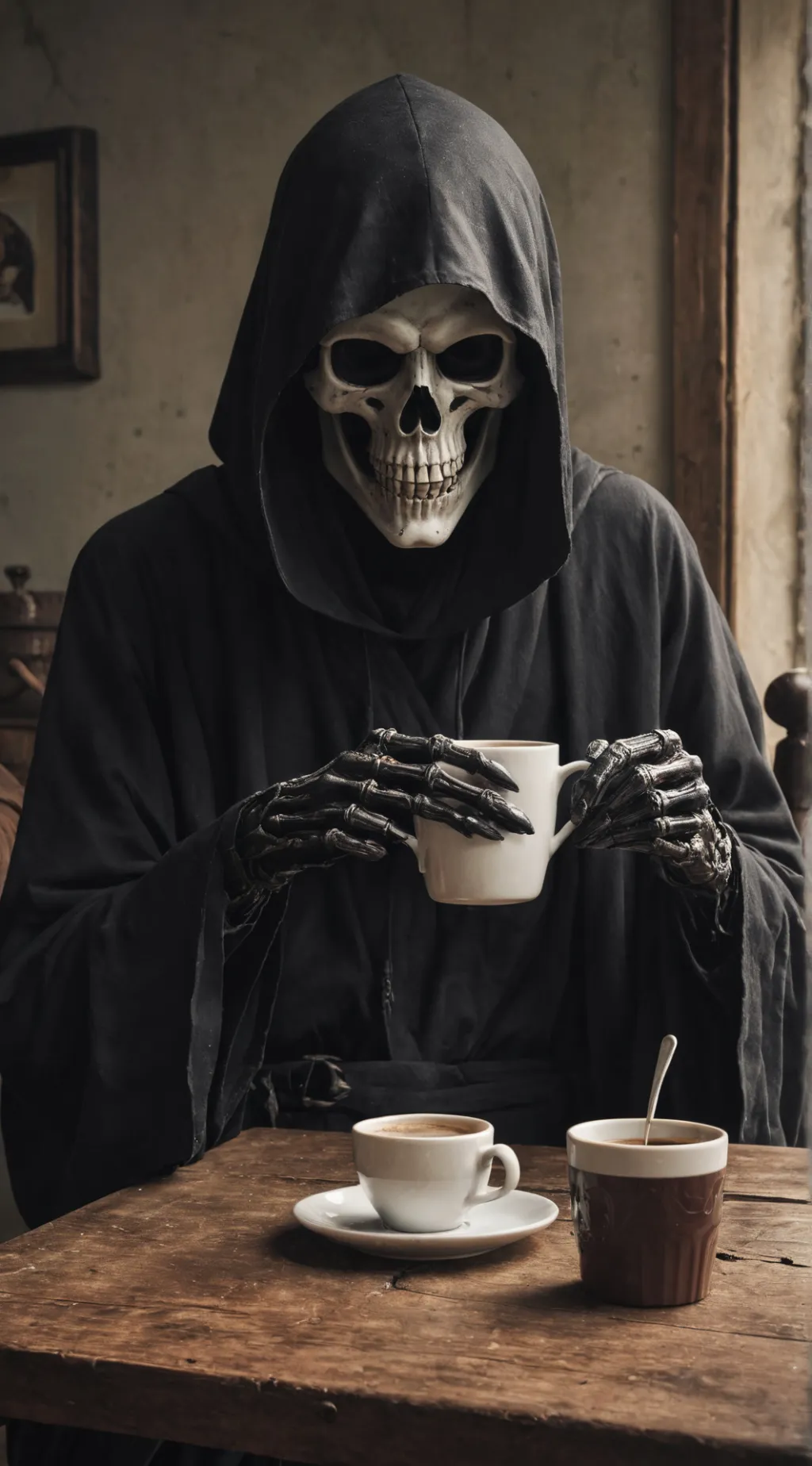 ai character: Worried Reaper background